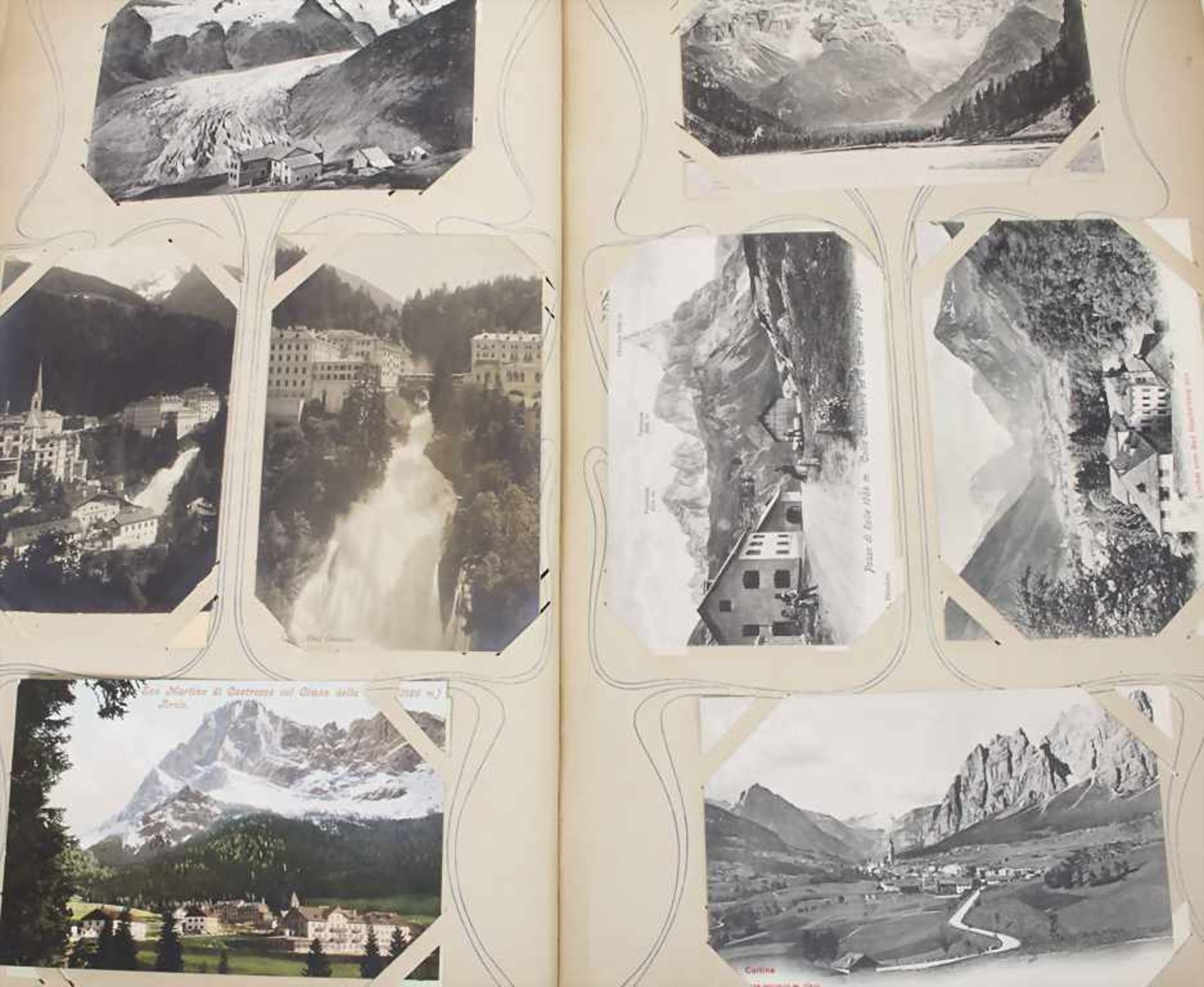 Ansichtskarten-Album / A postcard Album, um 1910Umfang: Sammlung von ca. 320 Ansichtskarten, - Bild 2 aus 6