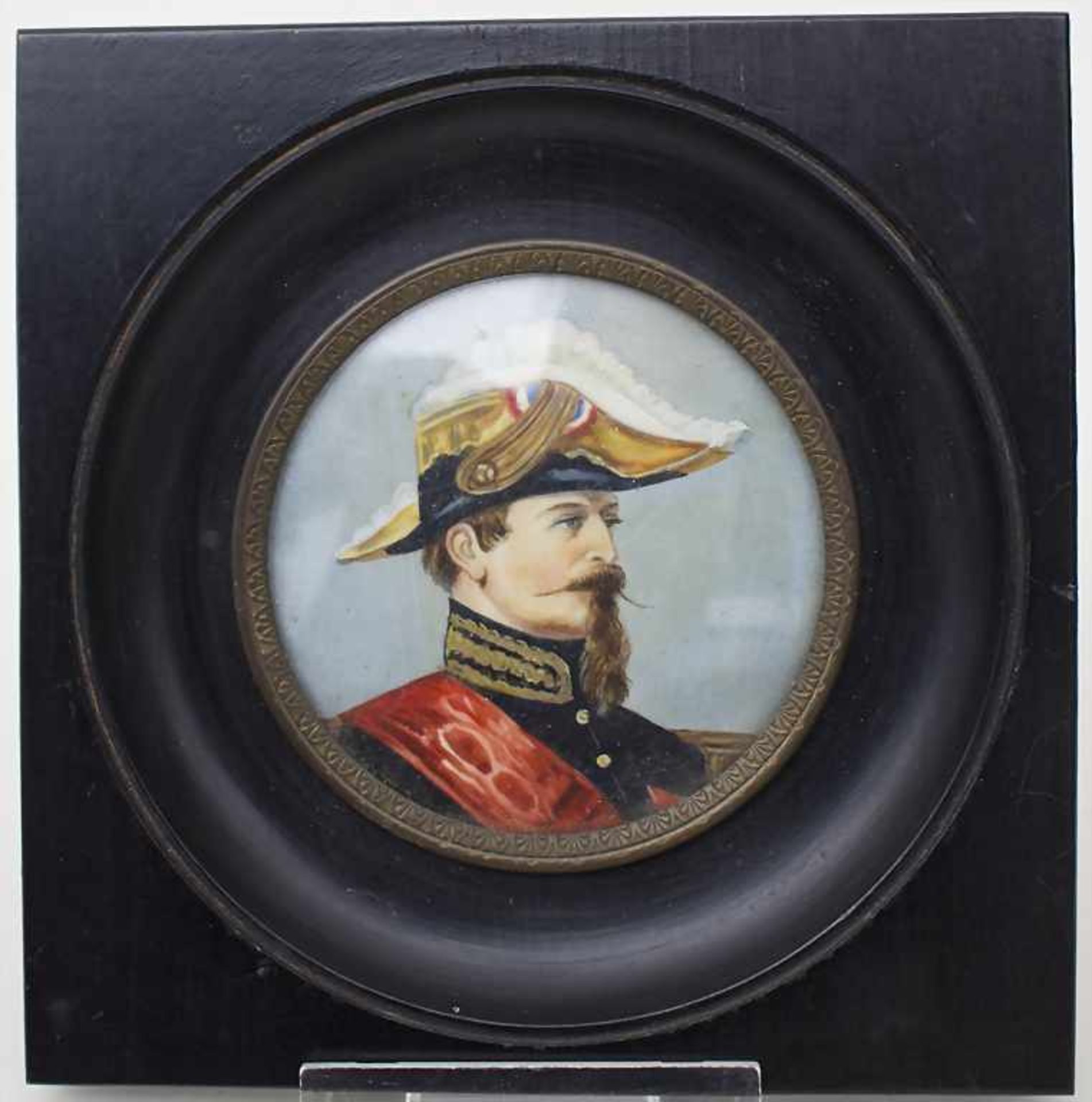 Miniatur-Portrait Napoléon III (1808-1873) / A miniature portrait of Imperator Napoleon III, - Bild 2 aus 5