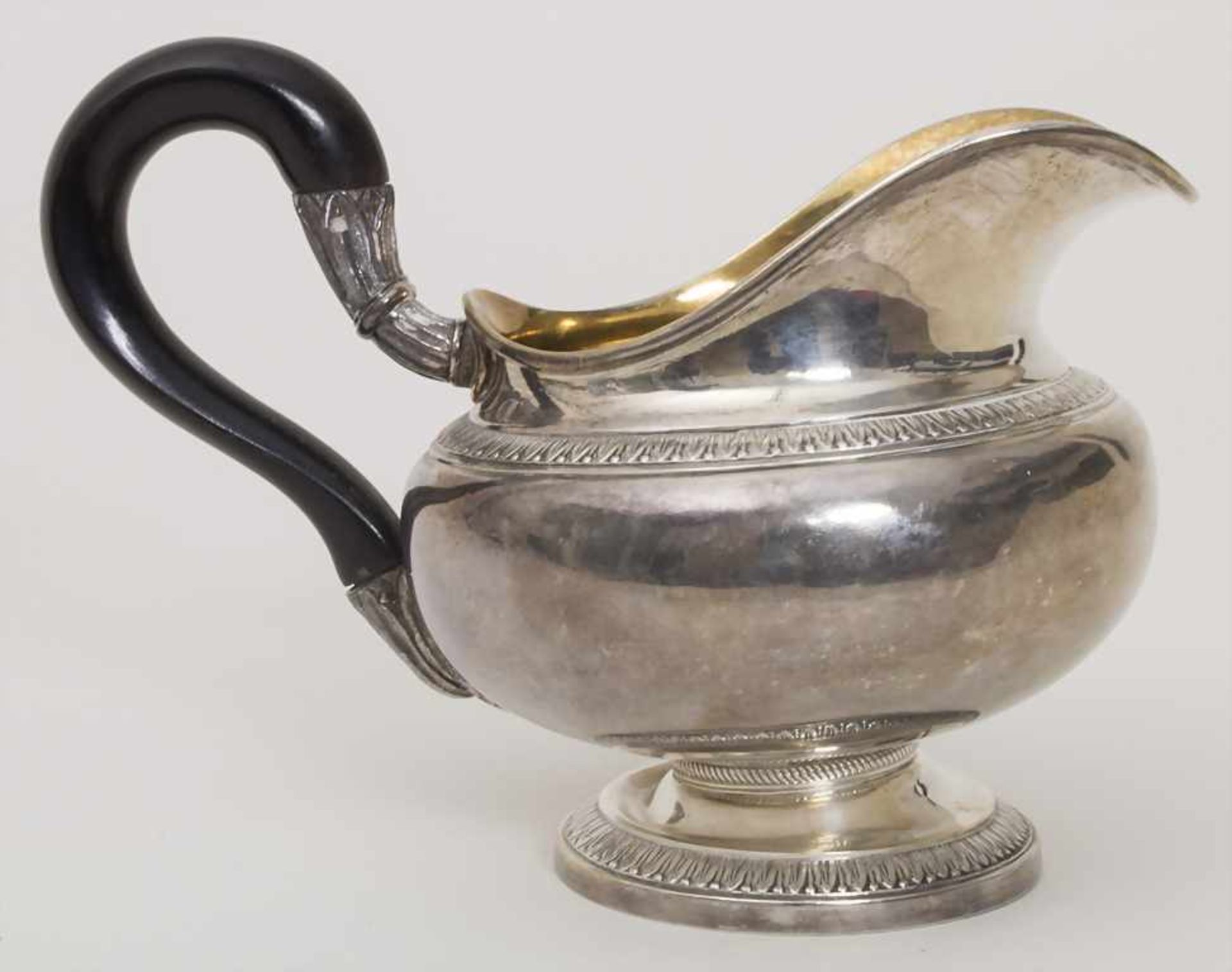 Sahnegießer / A silver creamer, Odiot, Paris, 1819-1838Material: 950er Silber, vergoldet,Punzierung: - Bild 5 aus 13
