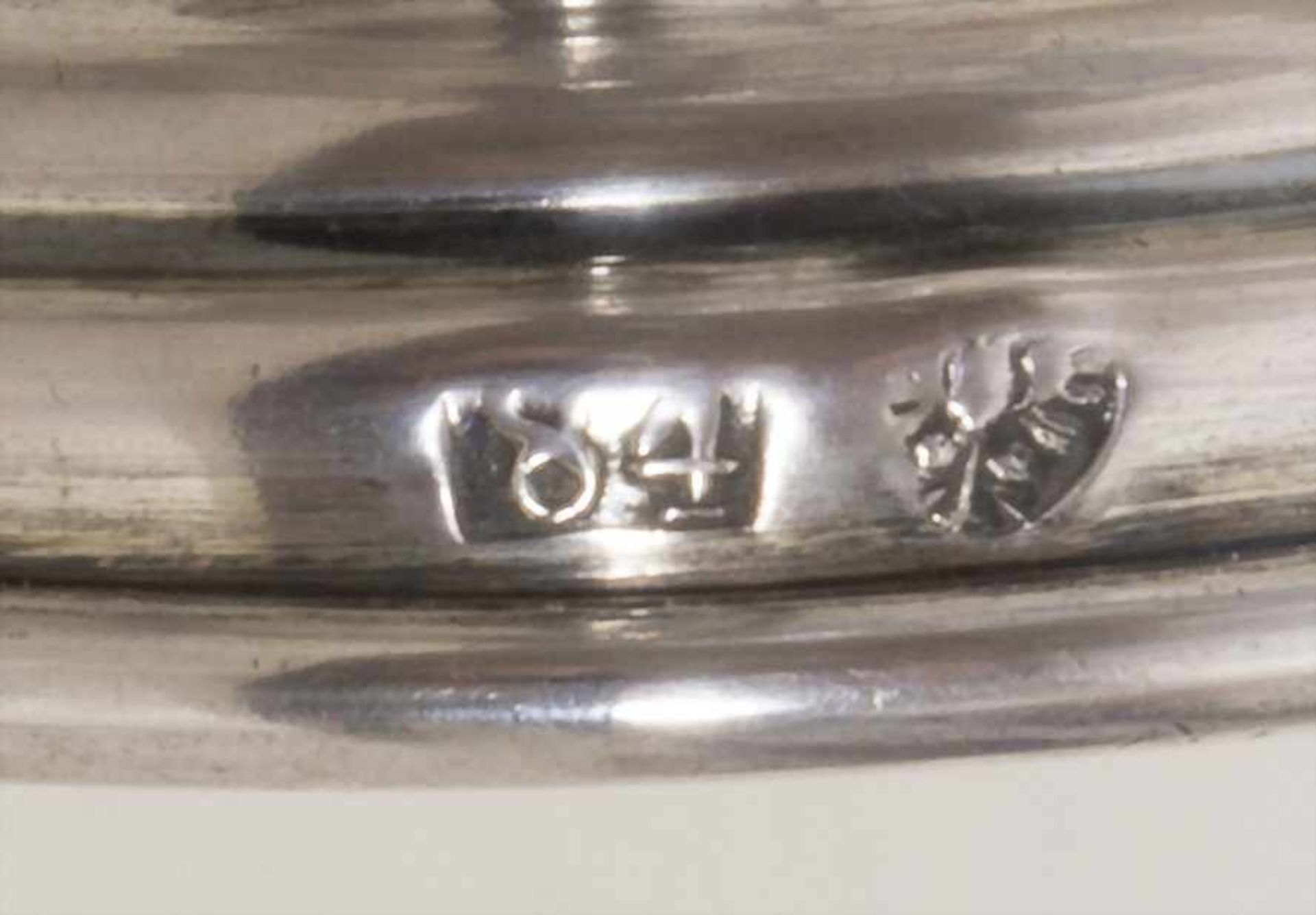 Kiddusch Becher / A silver Kiddush beaker, Polen/Poland, 19 Jh.Material: Silber, 84 Zolotnik, - Bild 9 aus 11