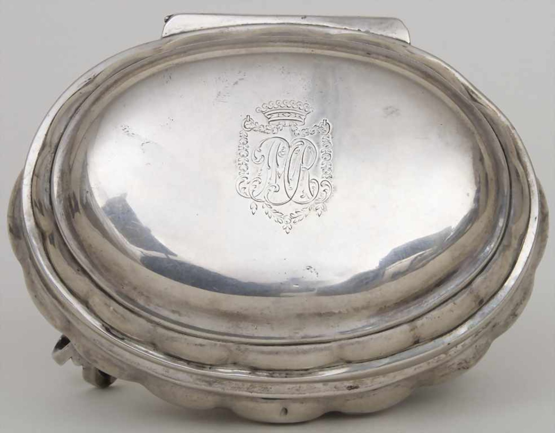 Barock Zuckerdose / A Baroque sugar bowl, Straßburg / Strasbourg, um 1794Material: Silber 13 Lot, - Bild 11 aus 17
