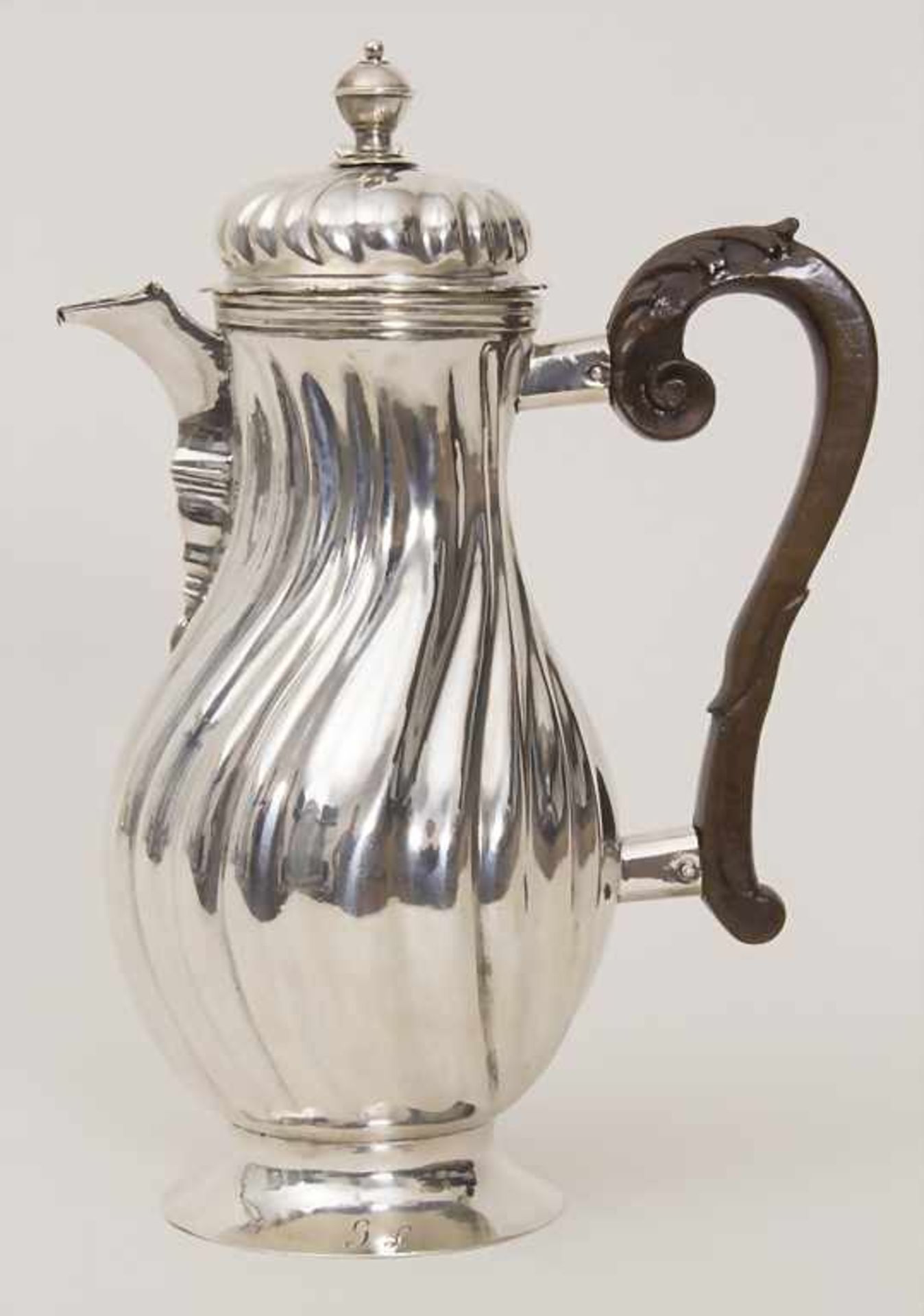 Barock Kaffeekanne / A Baroque silver coffee pot, Joh. Georg Kloße, Augsburg, 1744-1745Material: