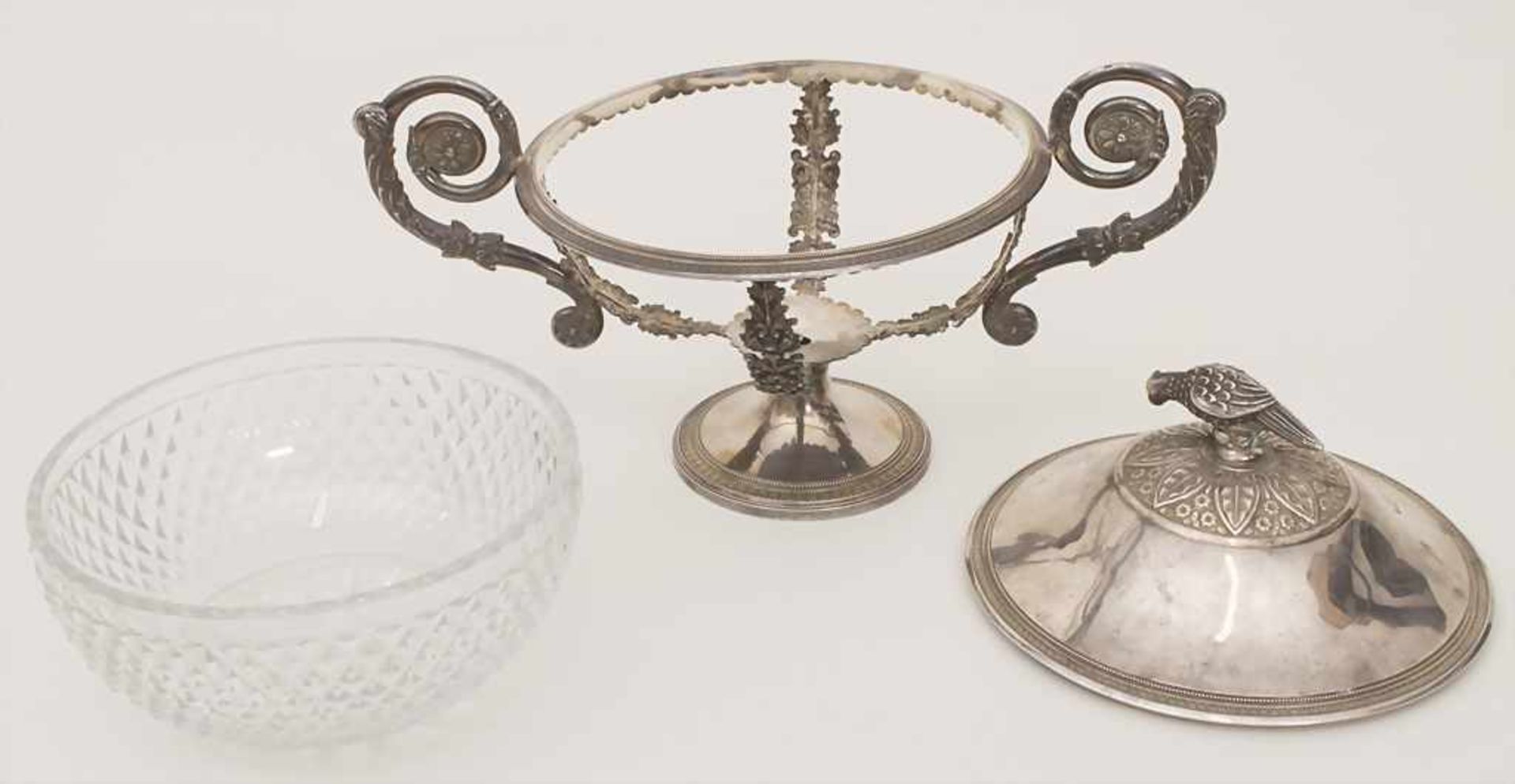 Deckeldose / A covered silver bowl, Brüssel / Brussels, um 1840Material: Silber 950, mit - Image 18 of 29