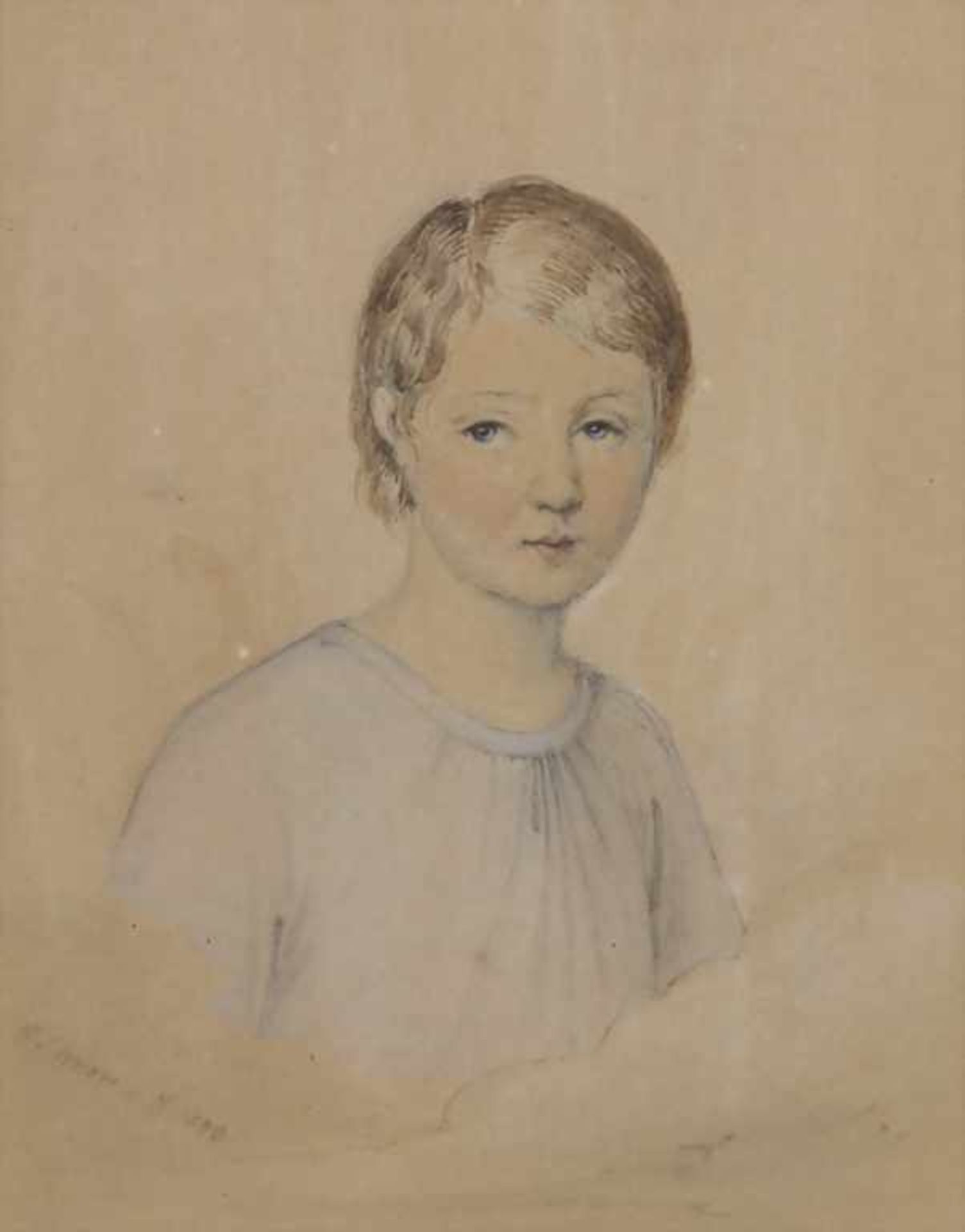 Carl Schnorr von Carolsfeld (1819-1874), 2 Kinderporträts der Familie SickelGroßes Porträt: Kind von - Image 3 of 9