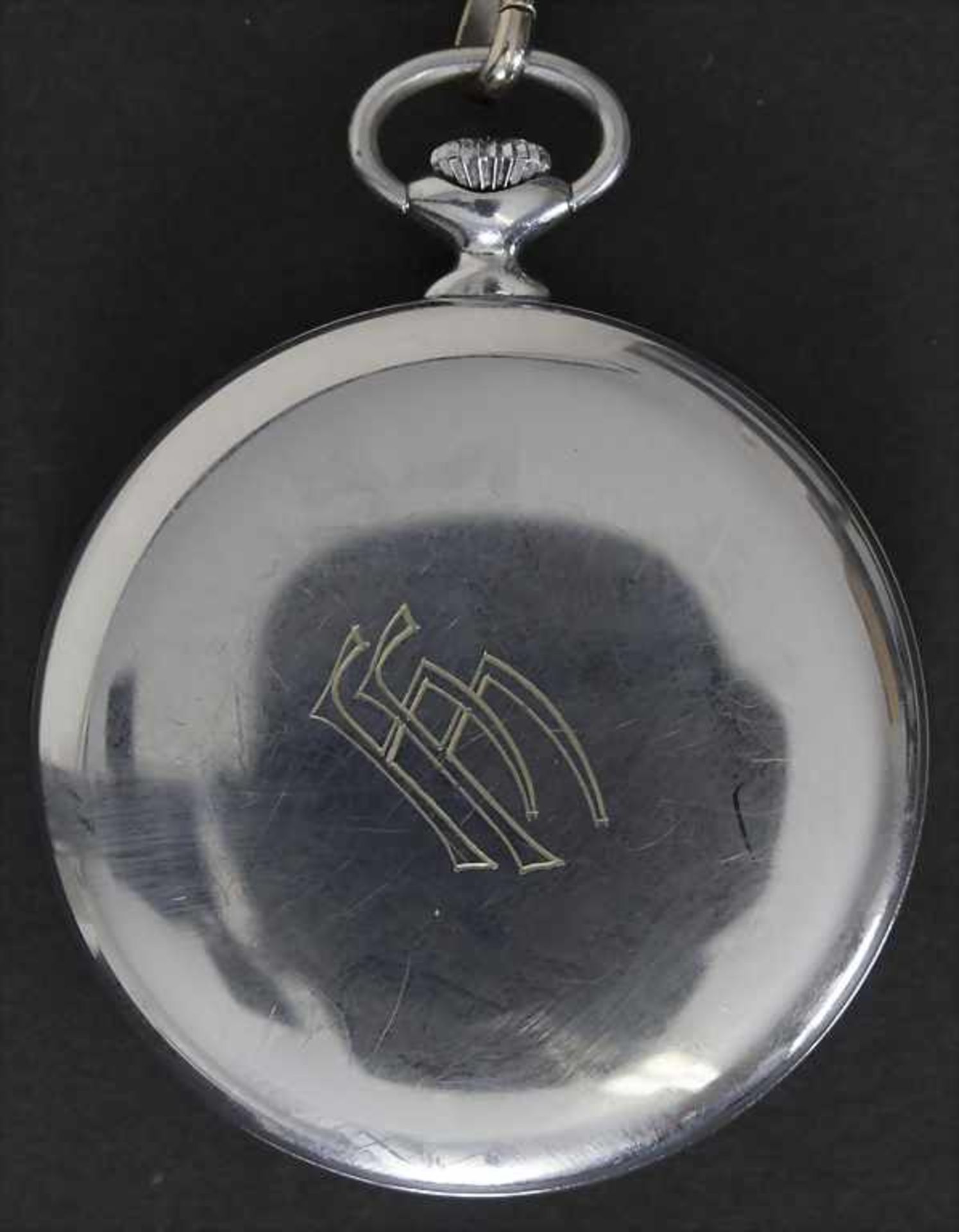 Offene Taschenuhr /A pocket watch, Omega, Schweiz/Swiss, um 1930Material: Gehäuse Stahl, Nr. 121. - Bild 4 aus 5