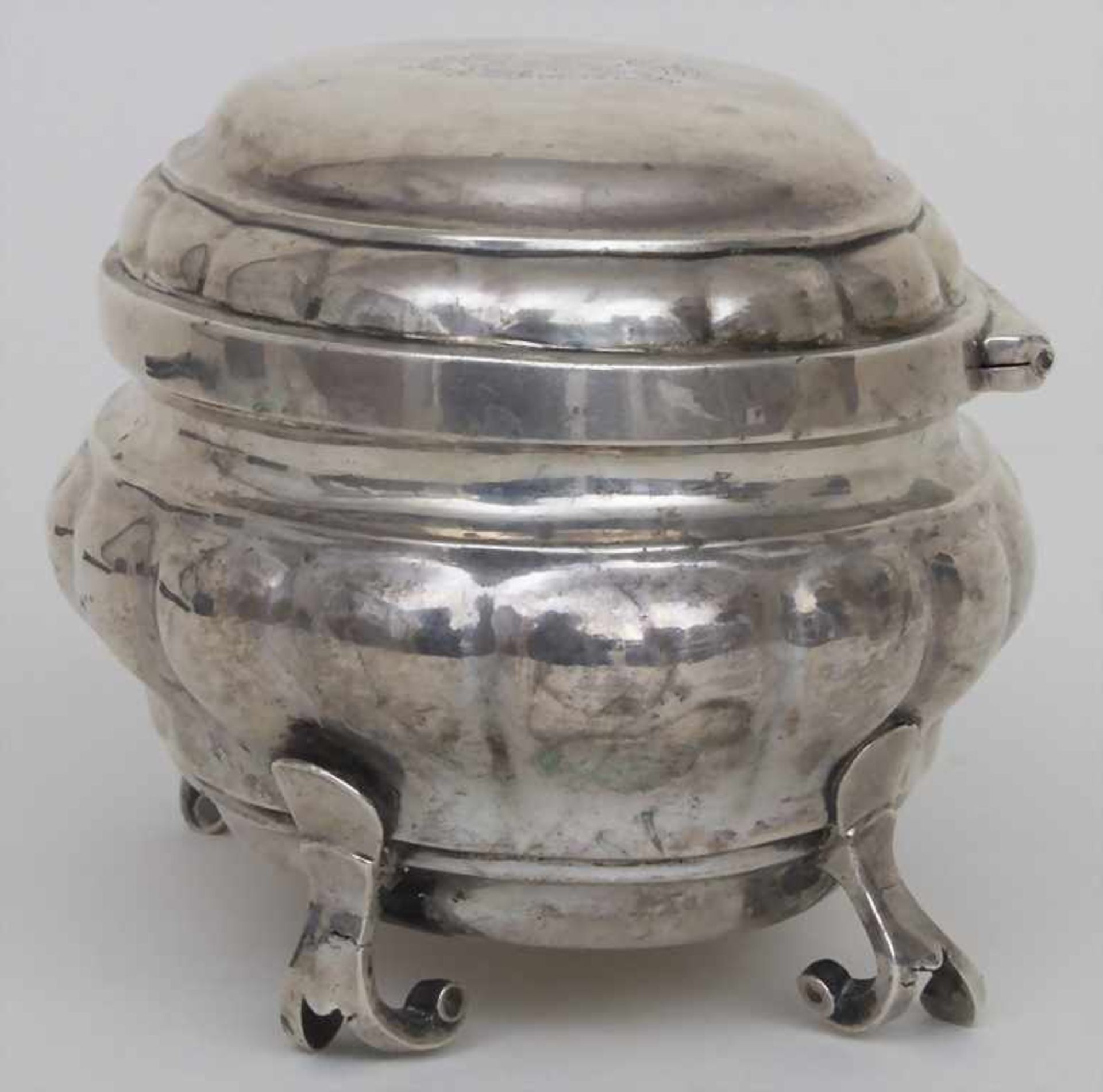 Barock Zuckerdose / A Baroque sugar bowl, Straßburg / Strasbourg, um 1794Material: Silber 13 Lot, - Bild 2 aus 17