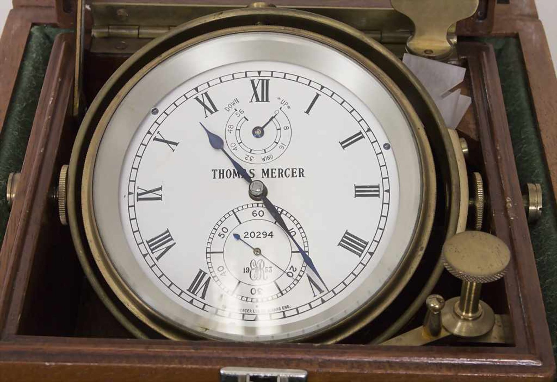Marine-Chronometer / A Navy Chronometer, Thomas Mercer St. Albans England, um 1953im - Bild 8 aus 8