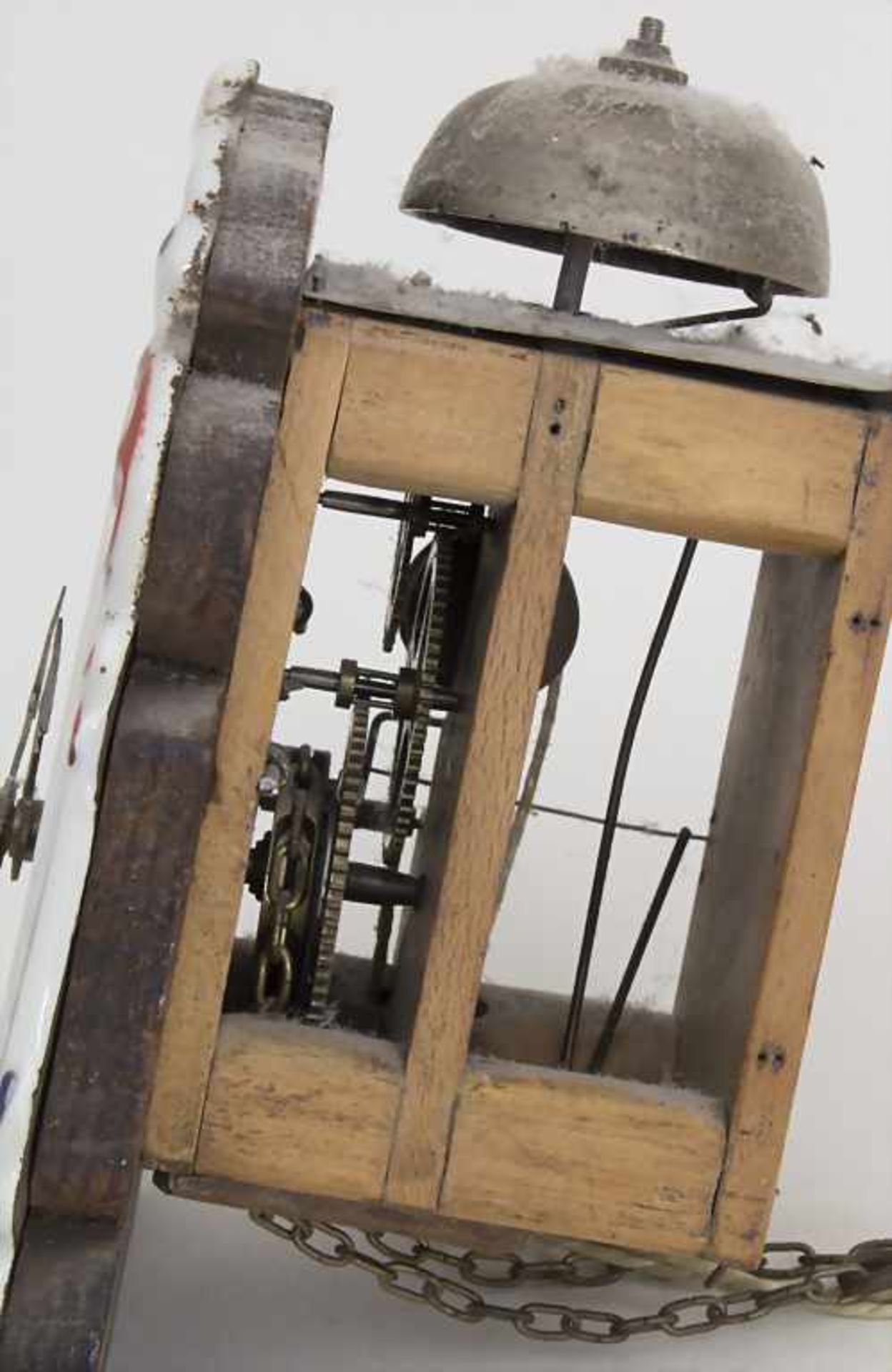 Jockele, A Black Forest Clock, P. Weisser, deutsch, um 1860Zifferblatt: Porzellan bemalt,Werk: - Bild 5 aus 5