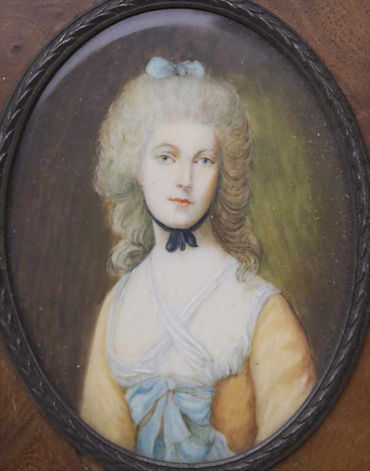 Miniatur-Portrait einer Dame / A miniature portrait of a lady, England, Anfang 19. Jh.Technik: