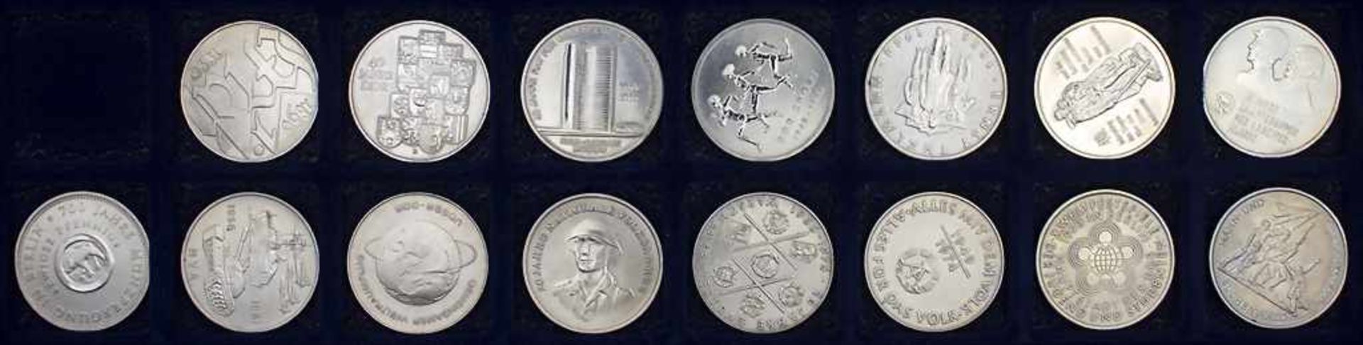 Komplette Sammlung Gedenkmünzen der DDR / Collection commemorative coins of the GDR* 5 Mark: - Bild 22 aus 22