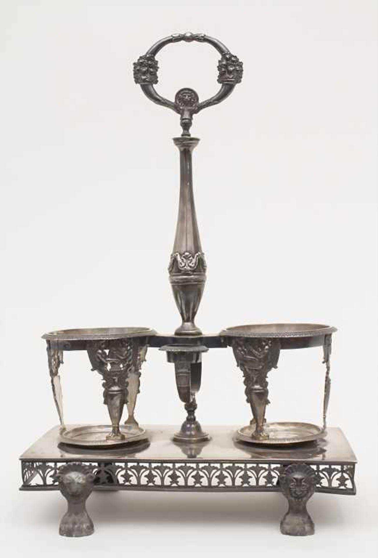 Empire-Menage / A silver cruet stand, Meister Jean-Pierre Bibron, Paris, 1803-1809Material: Silber - Bild 4 aus 11