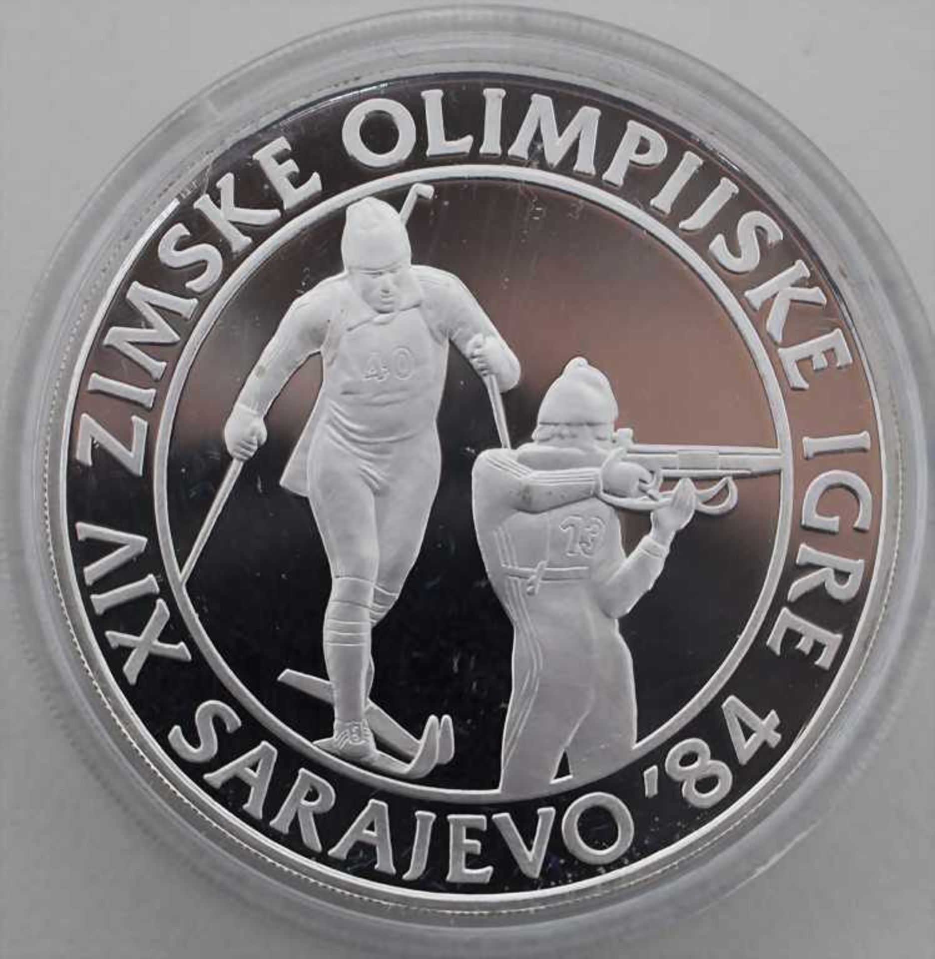 Gedenkmünzen Jugoslawien 'Olympiade Sarajevo 1984' / Silver coins Yugoslavia 'Sarajevo 1984 - Bild 3 aus 7