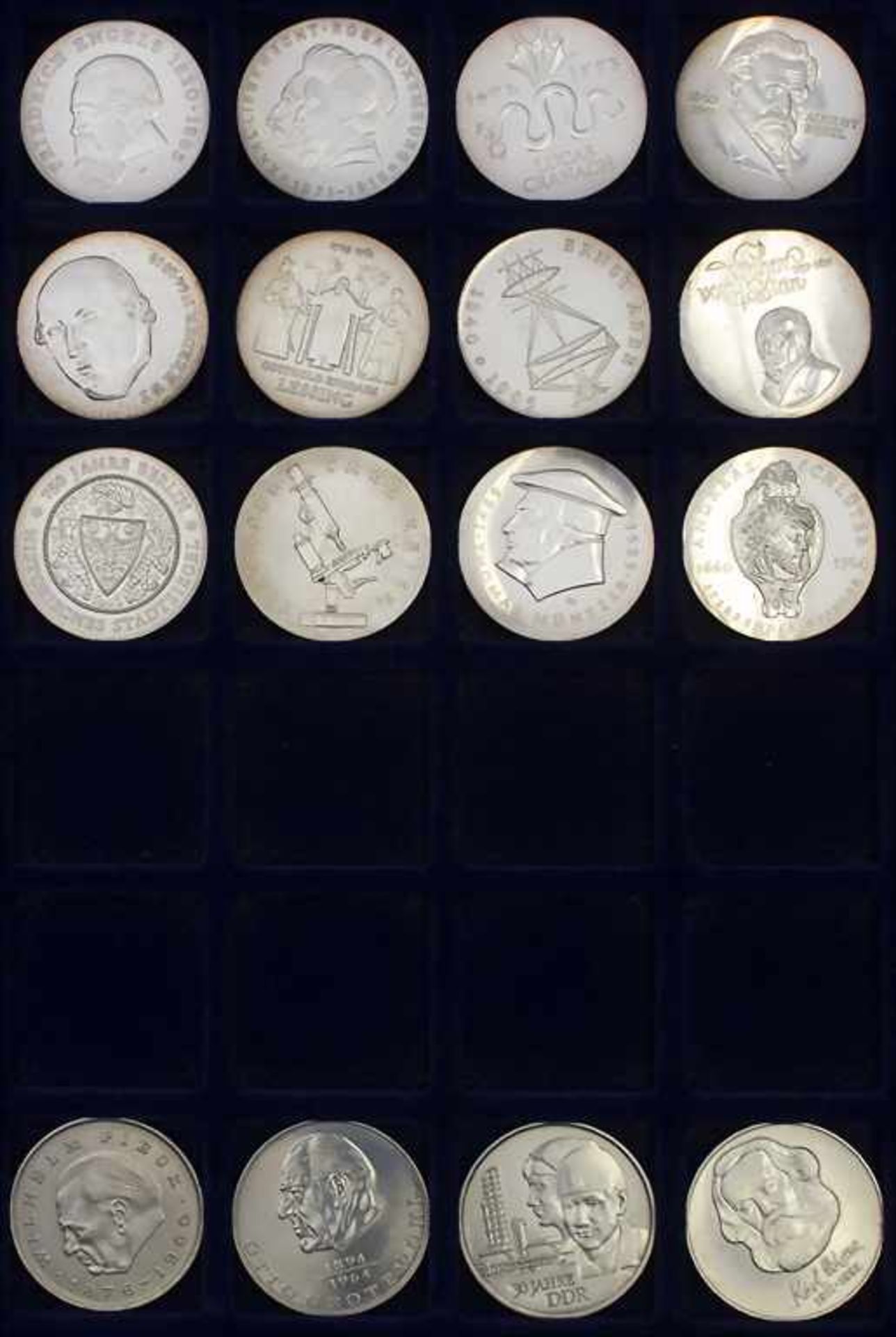 Komplette Sammlung Gedenkmünzen der DDR / Collection commemorative coins of the GDR* 5 Mark: - Bild 7 aus 22