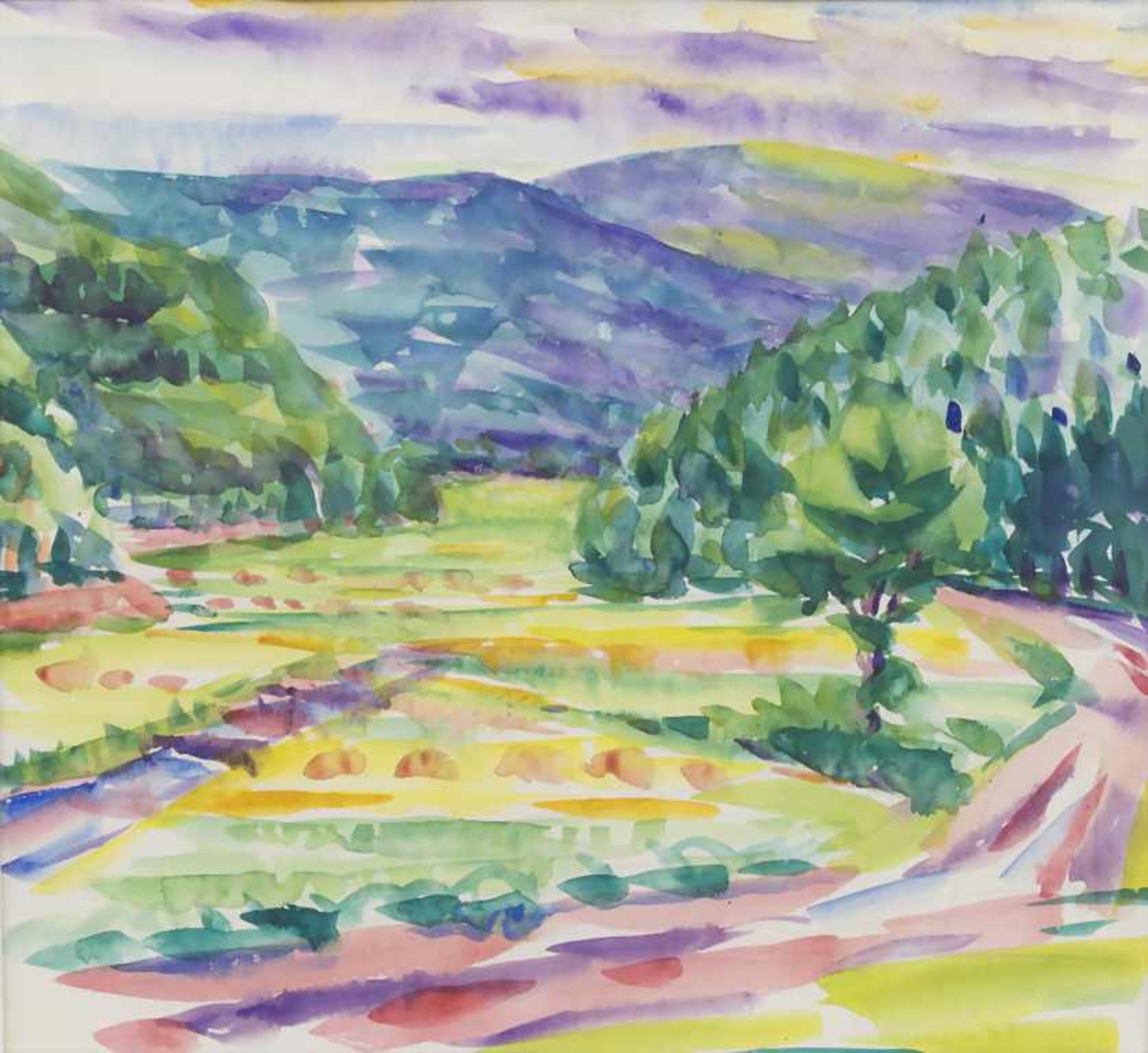 Unbekannter Künstler (20. Jh.), 'Expressionistische Landschaft' / 'An expressionist landscape'
