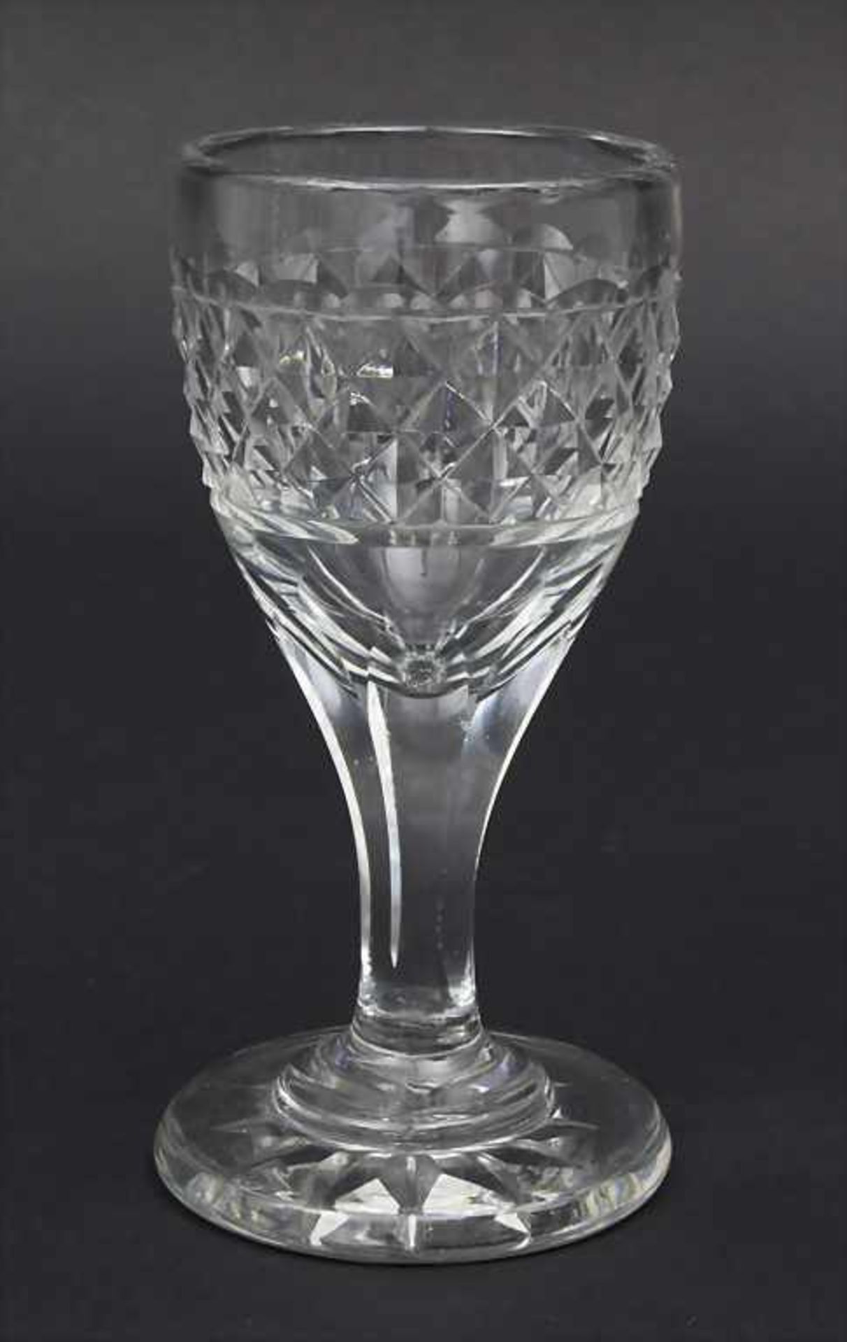 Empire Weinglas / An Empire wine glass, Frankreich, Anfang 19. Jh.Material: schweres, farbloses