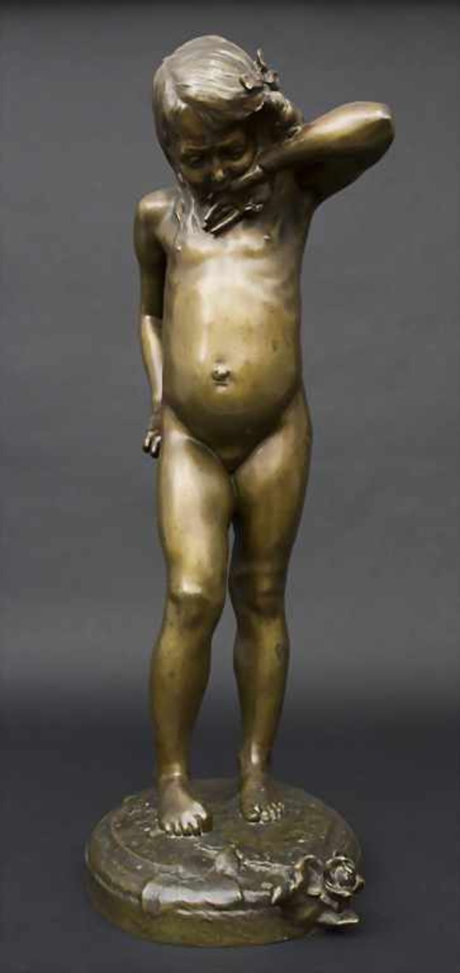 Jugendstil Bronze Skulptur 'Der Schmerz' / An Art Nouveau bronze sculpture 'The pain', Alix Marquet,