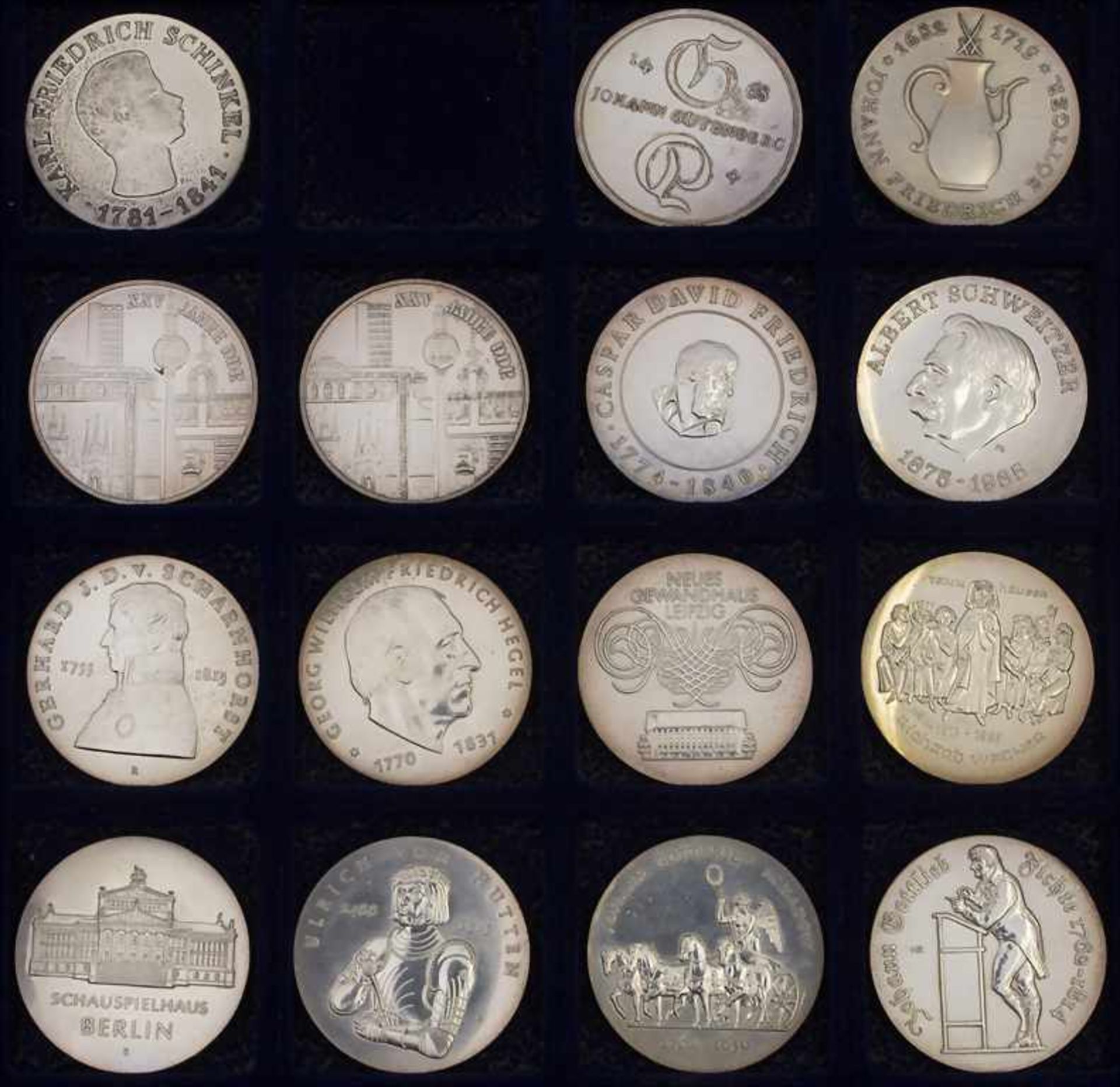 Komplette Sammlung Gedenkmünzen der DDR / Collection commemorative coins of the GDR* 5 Mark: - Bild 20 aus 22