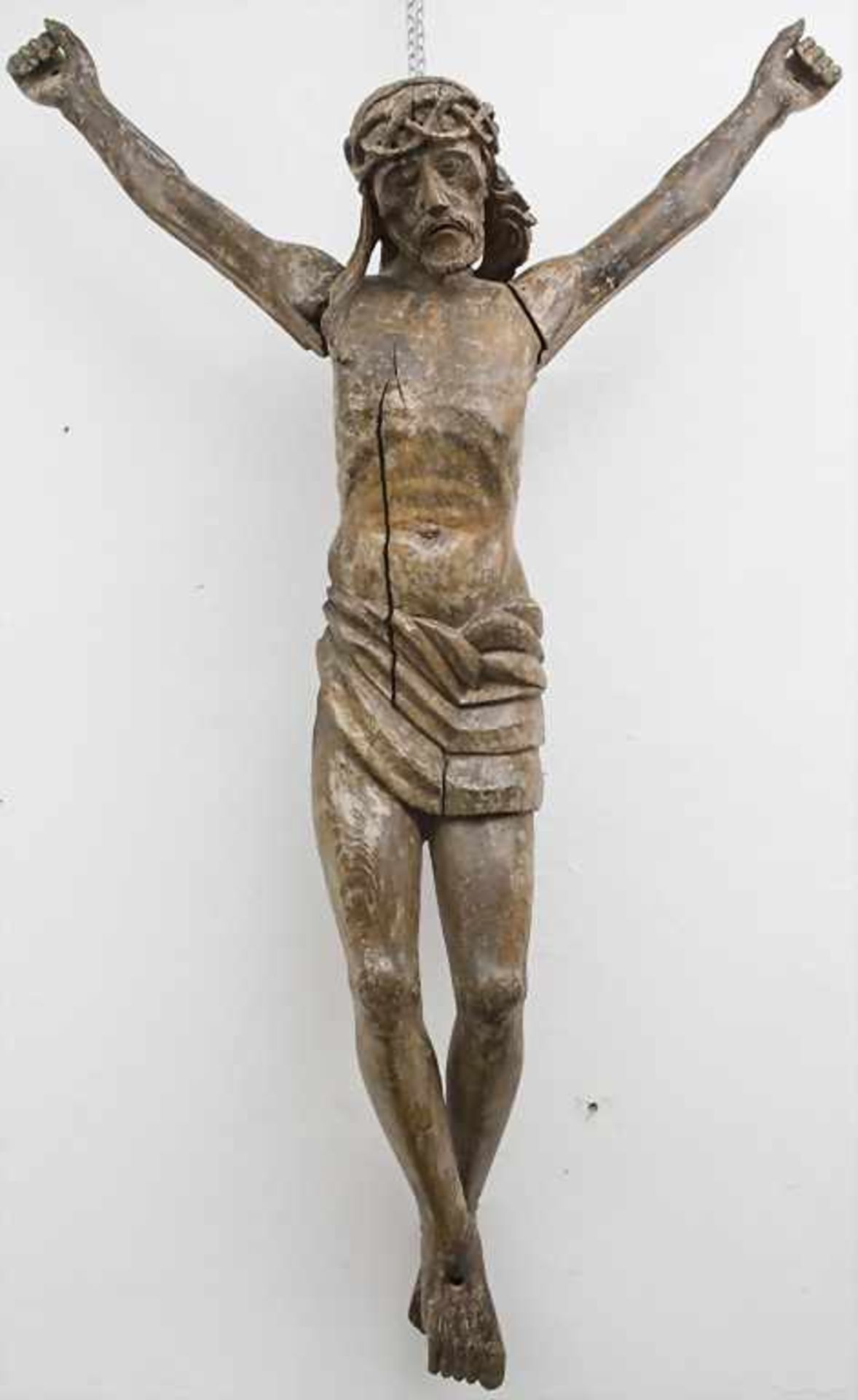 Holzskulptur 'Corpus Christi' / A wooden sculpture 'Corpus Christi', 16-17. Jh. Elsaß-Lothringen,