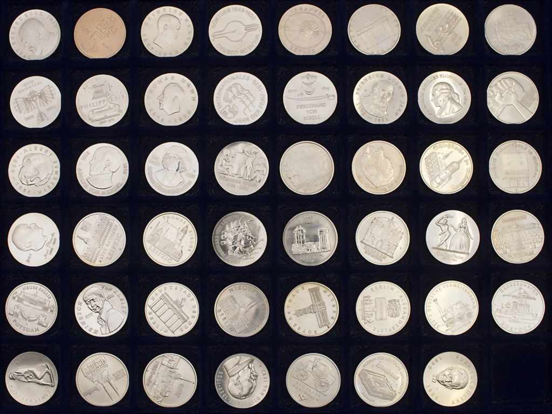 Komplette Sammlung Gedenkmünzen der DDR / Collection commemorative coins of the GDR* 5 Mark: - Bild 2 aus 22