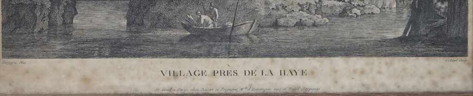Nicolas Colbert (1750-1806), 'Village près de la Haye'Technik: Kupferstich auf Papier (auf Pappe - Bild 2 aus 3