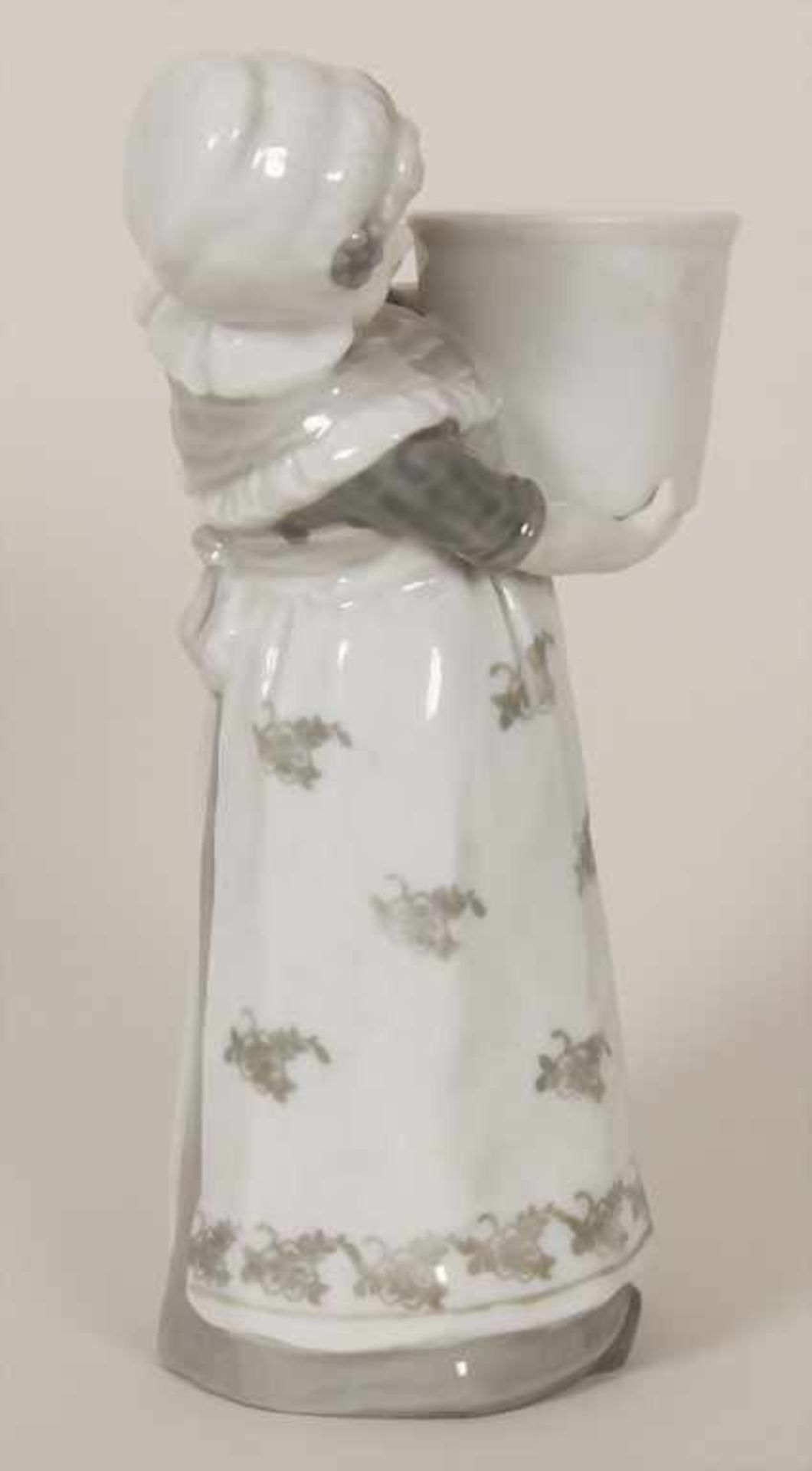Jugendstil Figur 'Mädchen mit Gefäß' / An Art Nouveau figurine 'girl with vessel', Gebr. Heubach, - Image 4 of 8