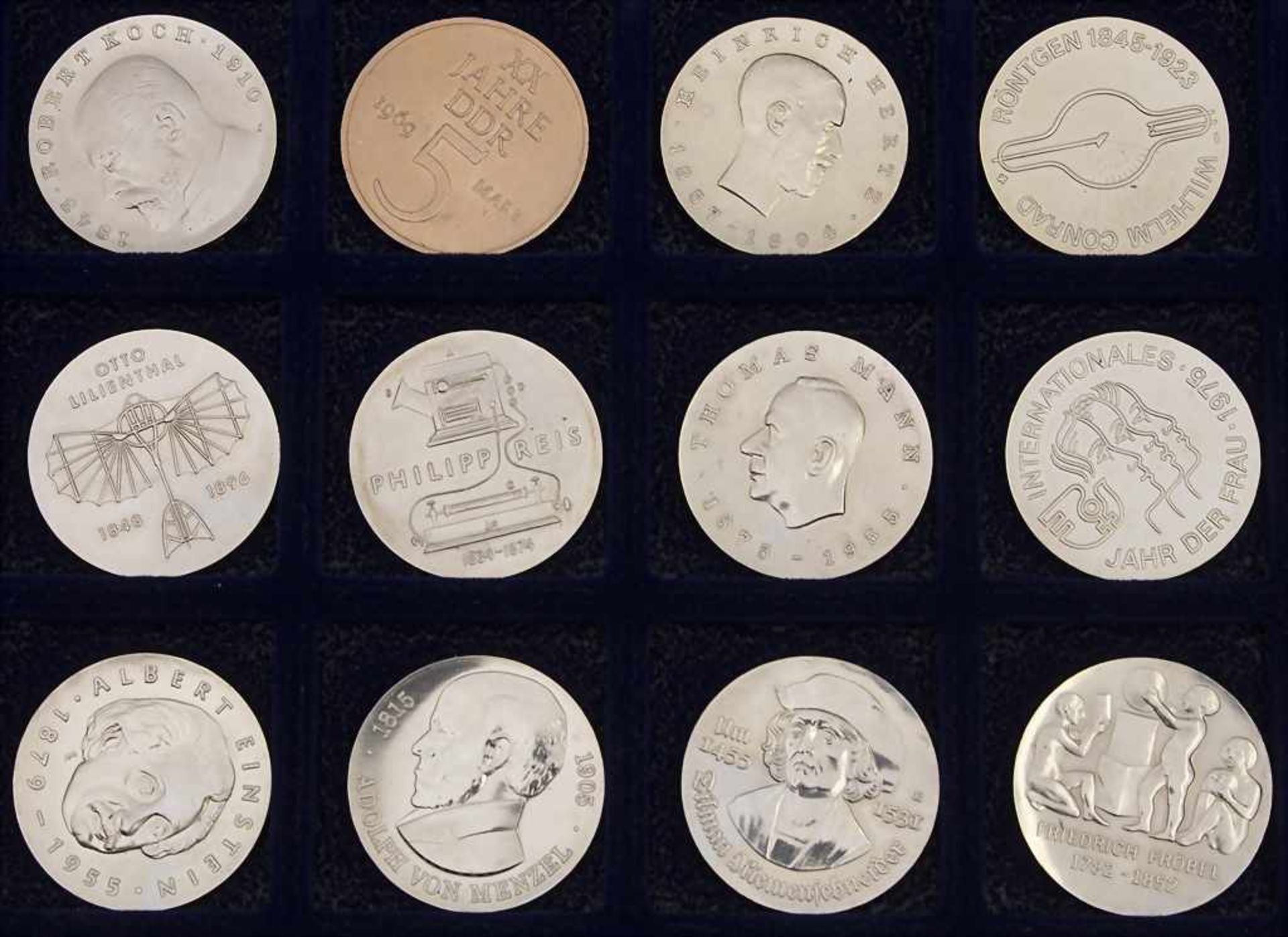 Komplette Sammlung Gedenkmünzen der DDR / Collection commemorative coins of the GDR* 5 Mark: - Bild 13 aus 22