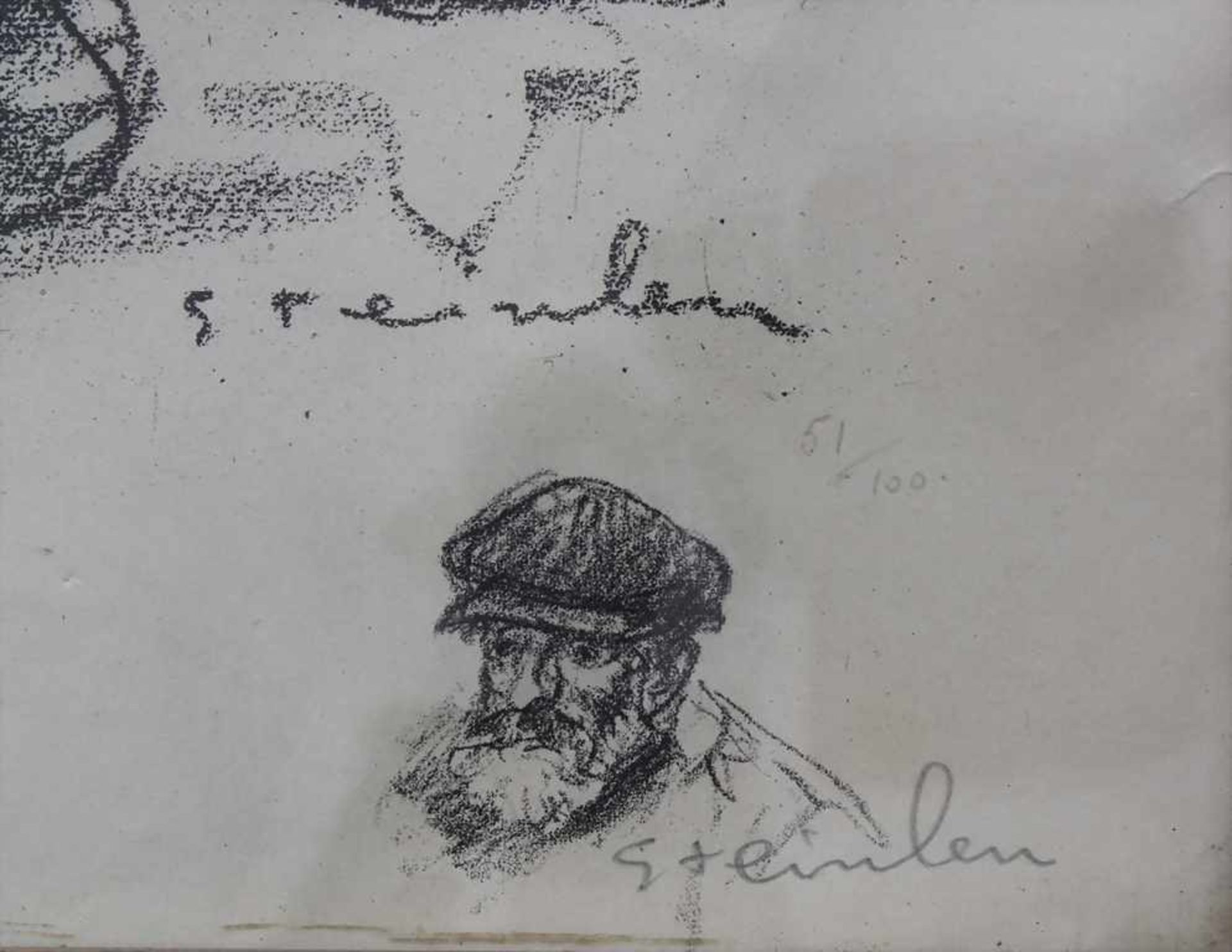 Théophile Alexandre Steinlen (1859-1923) Lithografie: 'Evacués' (evakuiert) / A lithographie: ' - Image 2 of 3
