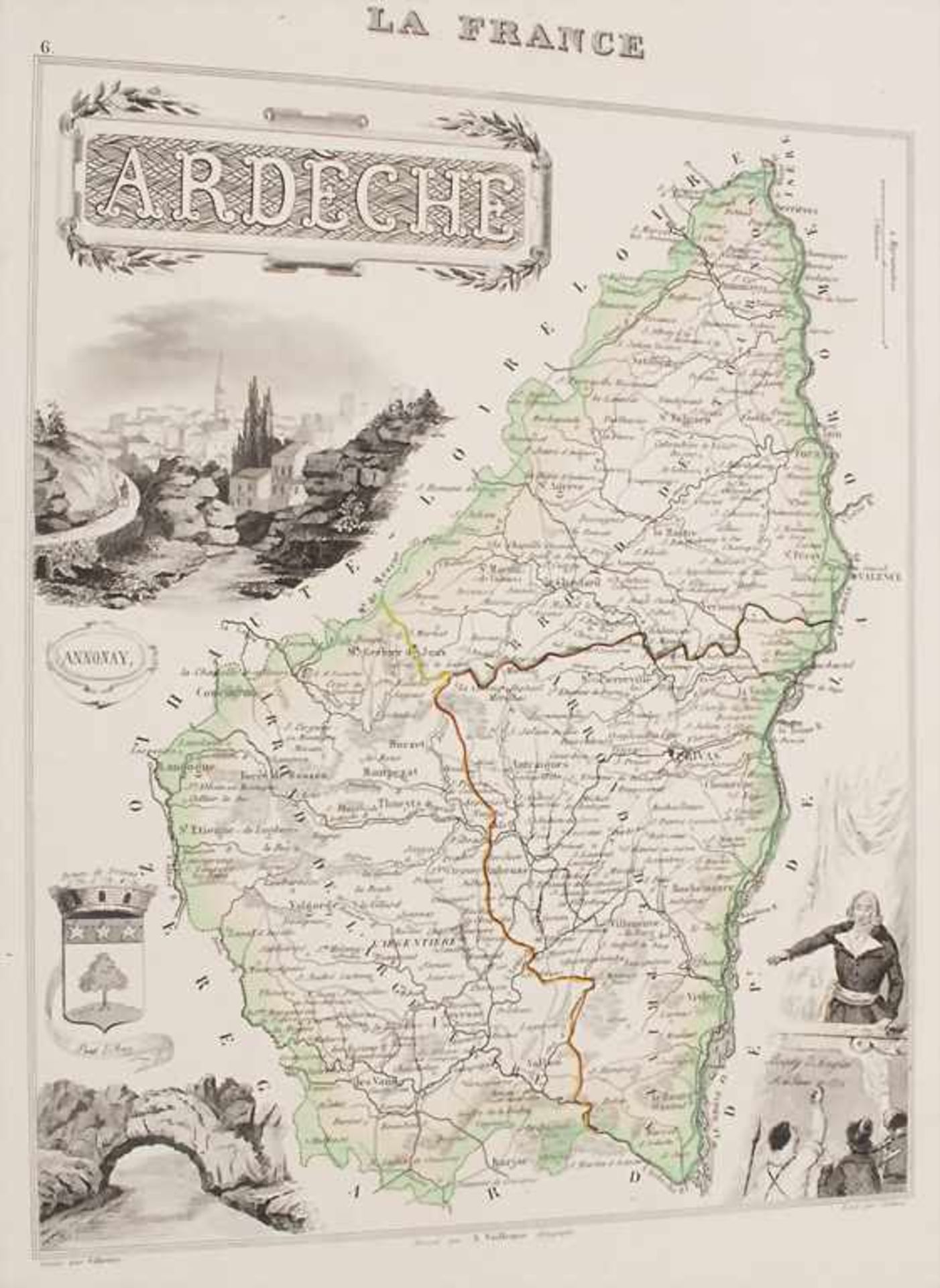 Vuillemin, M.: La France et ses colonies. Atlas illustre. cent cinq cartes. Edition de 1853Titel: La - Bild 3 aus 5