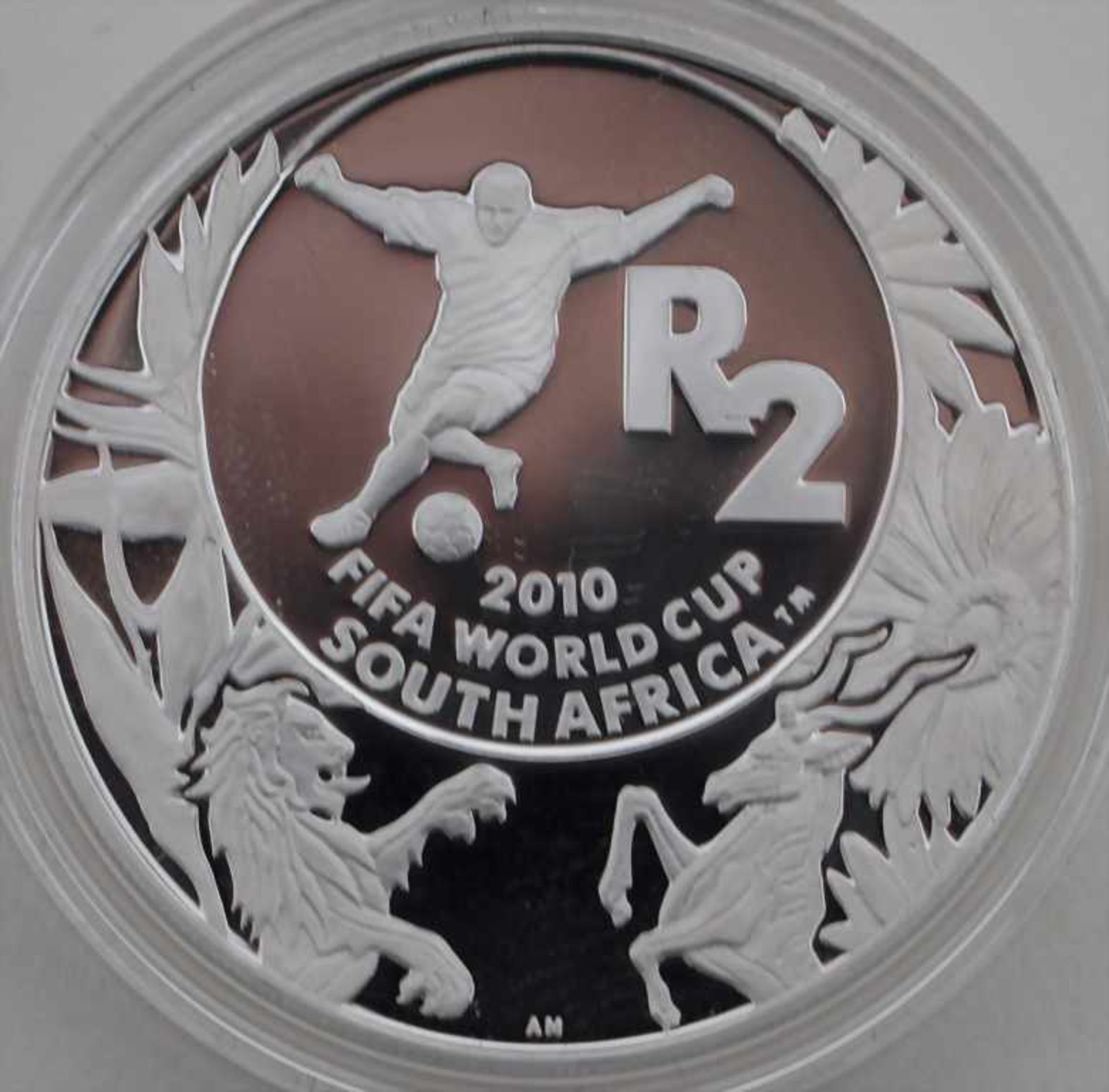 Silber Gedenkmünzen FIFA Fussball Weltmeisterschaft Süd Afrika 2009 / Silver Coins FIFA World Cup - Bild 2 aus 3