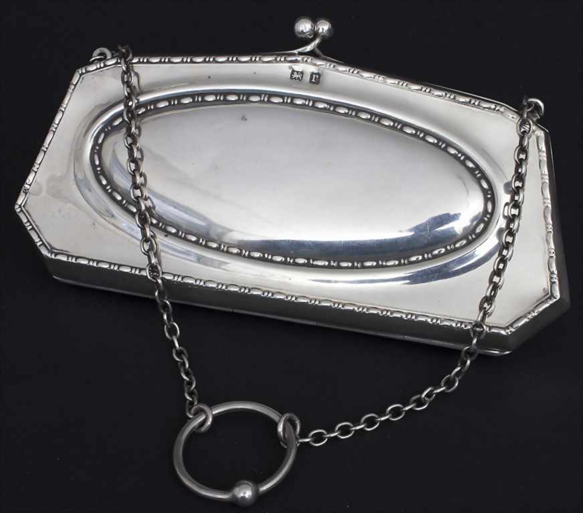 Silber Täschchen / A silver purse, Henry Clifford Davis, Birmingham, 1916Material: 925er Silber, - Bild 2 aus 5