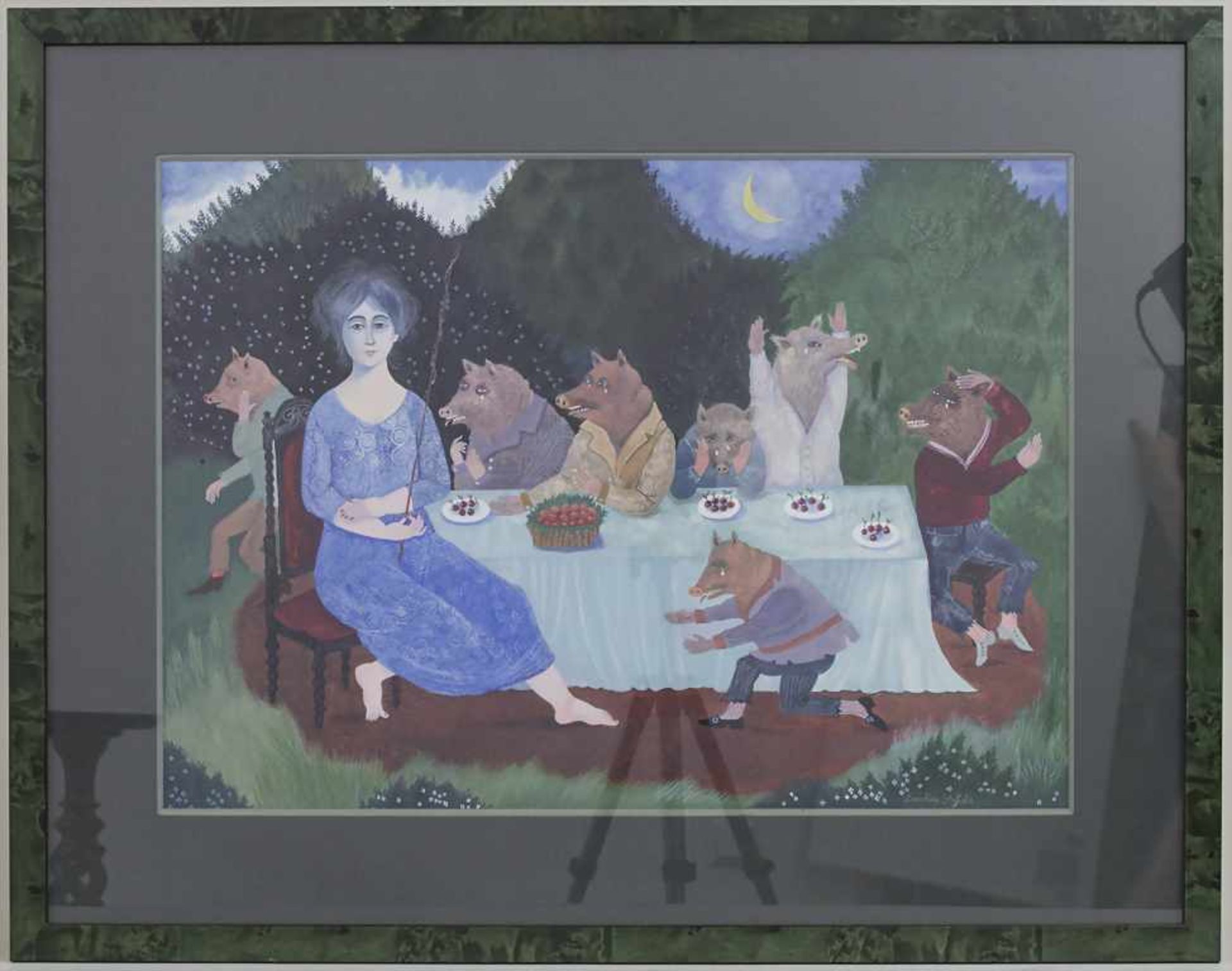 Dorothea Stefula (1914-1997), 'Das Abendmahl'Technik: Aquarelle auf Karton,Signatur: unten rechts - Image 2 of 5