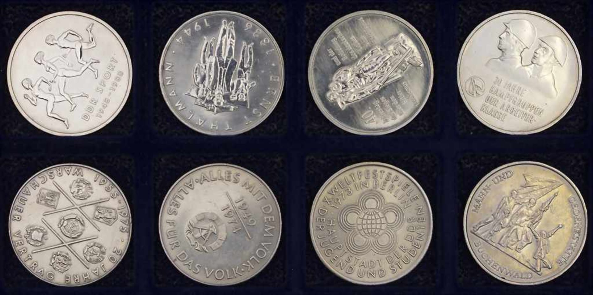 Komplette Sammlung Gedenkmünzen der DDR / Collection commemorative coins of the GDR* 5 Mark: - Bild 4 aus 22