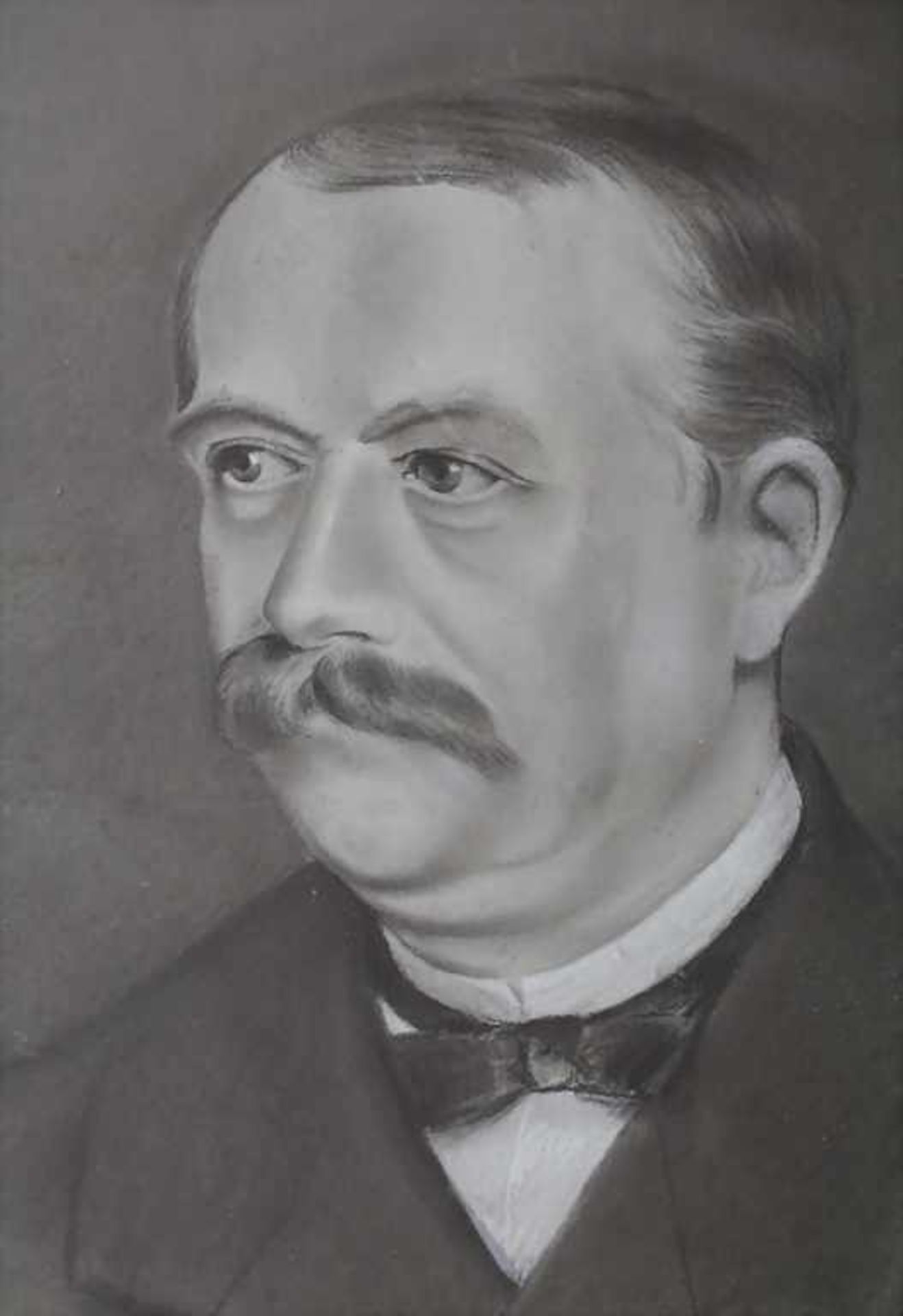 H. von Aufseß (19. Jh.), 'Herrenporträt' / 'A portrait of a gentleman'Technik: Kreide auf Papier,