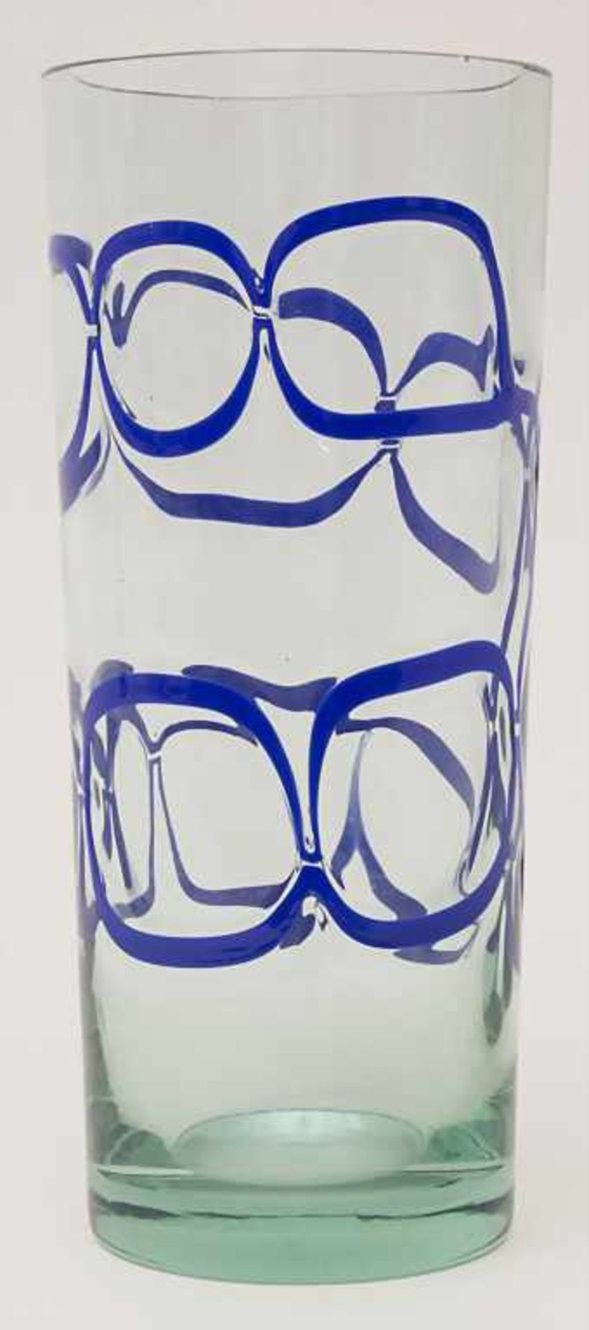 Vase / A vase, wohl Barovier und Toso, Murano, 60/70 er JahreMaterial: grünliches Glas, mit zwei - Bild 2 aus 4