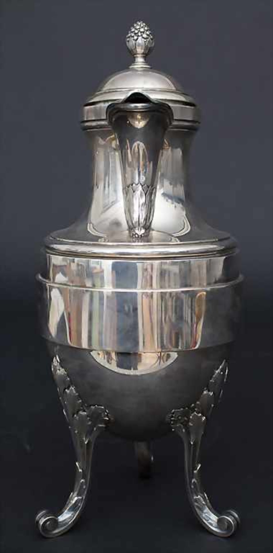Große Kaffeekanne / A large silver coffee pot, Johannes Baptistus Verberckt, Antwerpen / Anvers, - Bild 2 aus 6