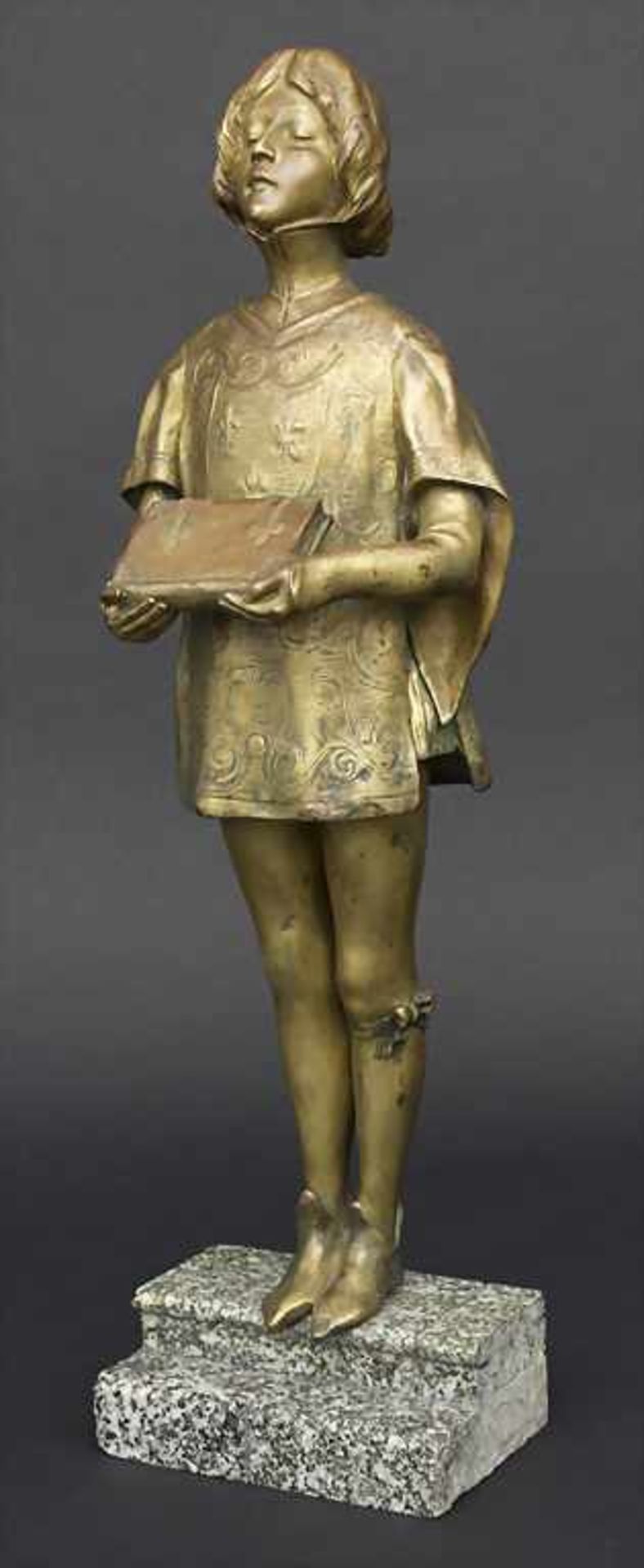 Léon Noël Delagrange (1872-1910), Bronzefigur 'Der königliche Page' / A bronze figure 'The Royal