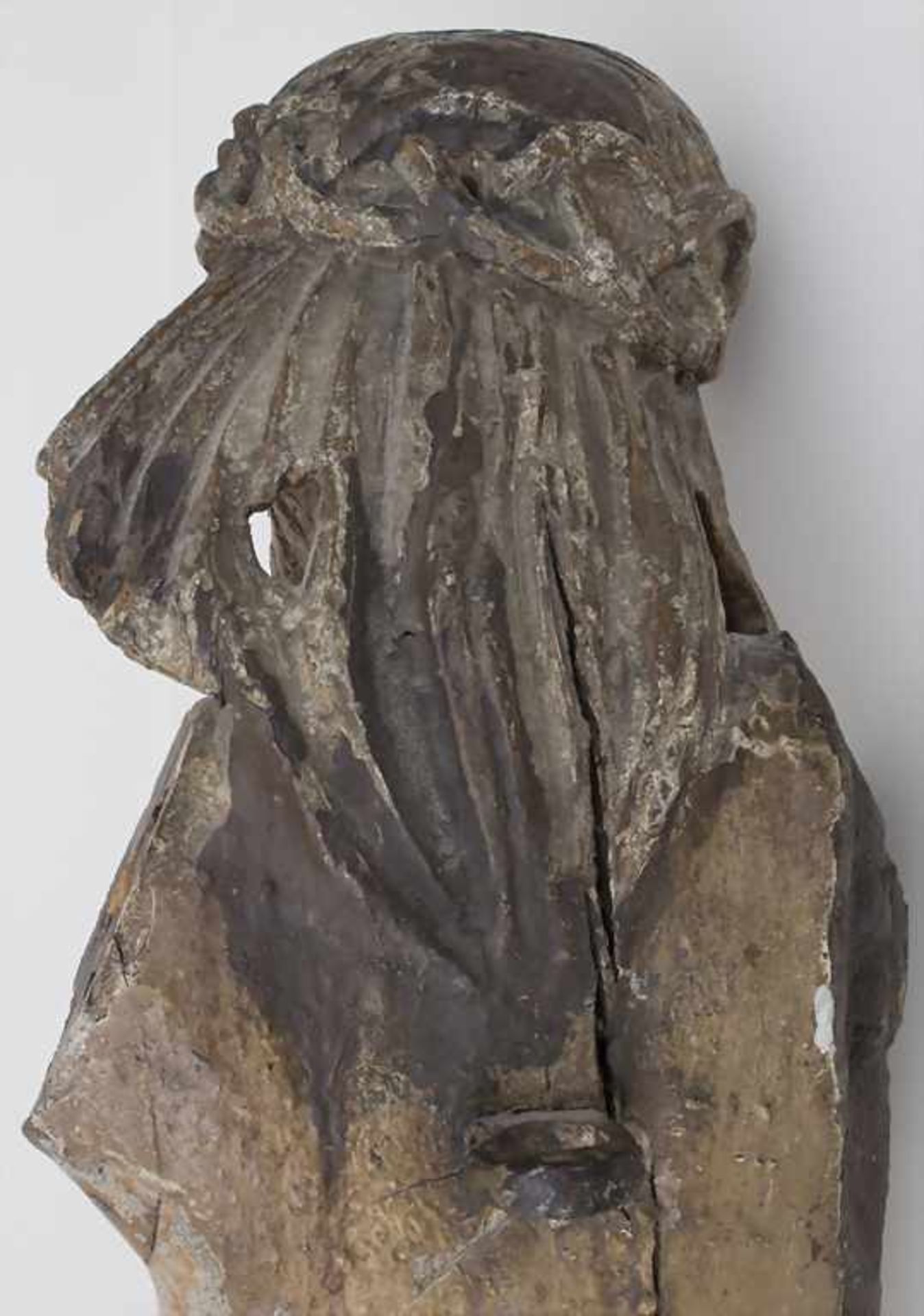 Holzskulptur 'Corpus Christi' / A wooden sculpture 'Corpus Christi', 16-17. Jh. Elsaß-Lothringen, - Bild 18 aus 18