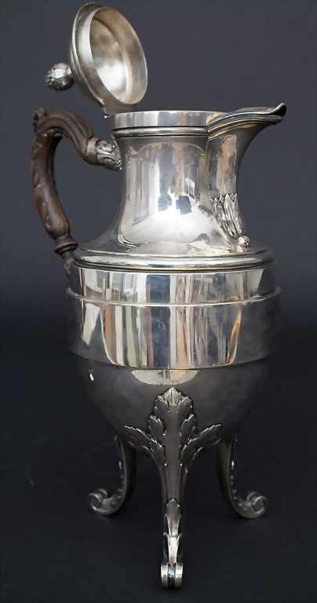 Große Kaffeekanne / A large silver coffee pot, Johannes Baptistus Verberckt, Antwerpen / Anvers, - Bild 5 aus 6