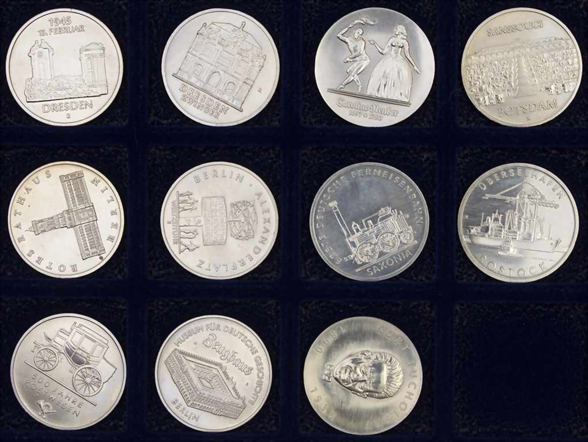 Komplette Sammlung Gedenkmünzen der DDR / Collection commemorative coins of the GDR* 5 Mark: - Bild 17 aus 22