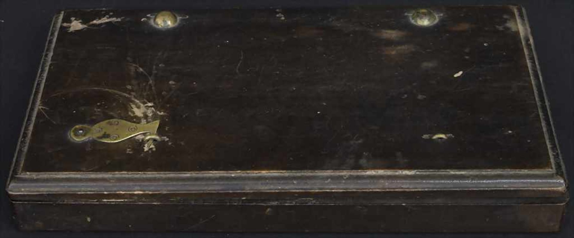 Münzwaage / A coin balance, Lennep, um 1810Material: 21 Münzgewichte in Messing (Louisdor, - Bild 3 aus 3