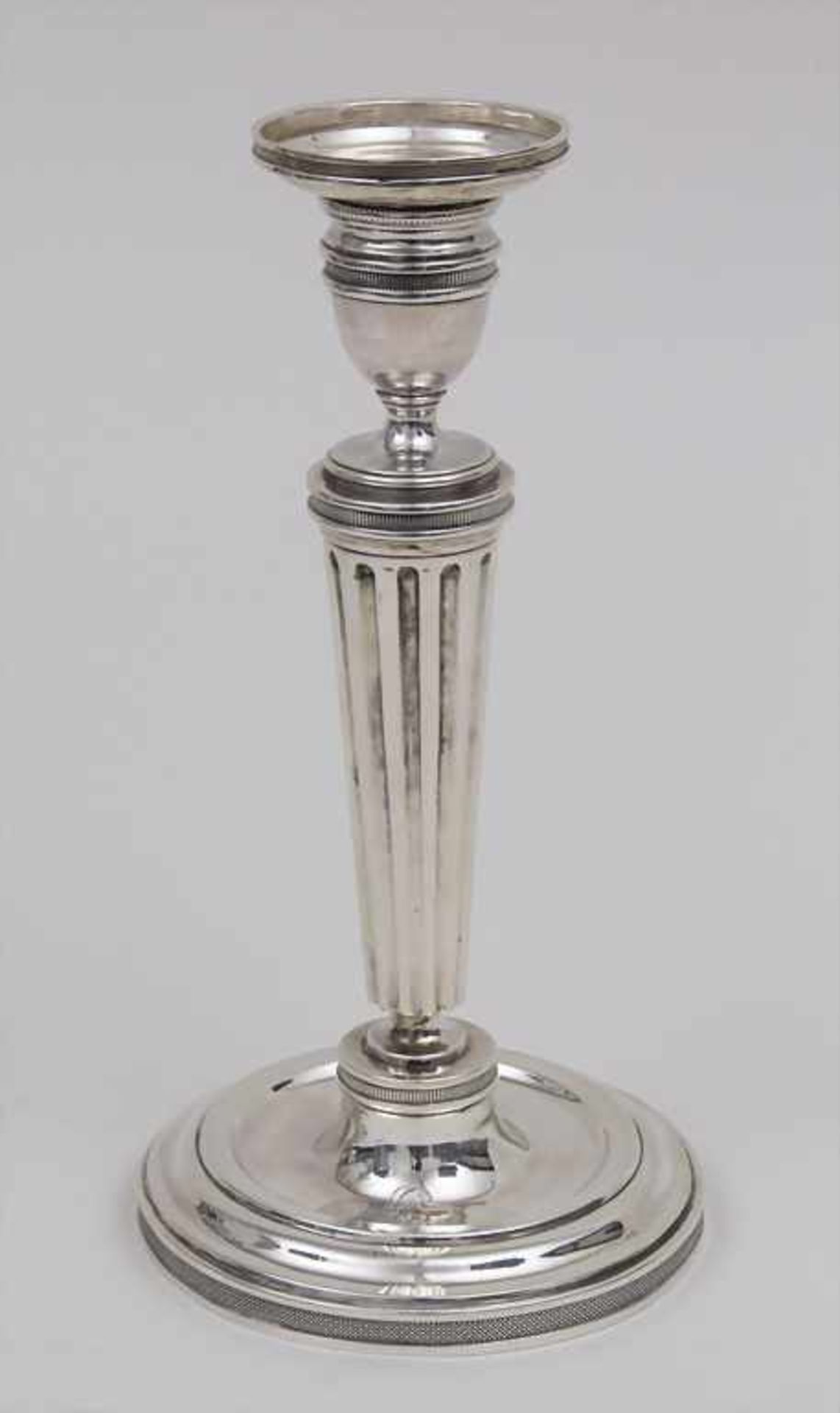 Empire Kerzenleuchter, Candle Stick, Paris, 1798-1809Punzierung: Silber, Beschaumarke, Hahn-Marke,