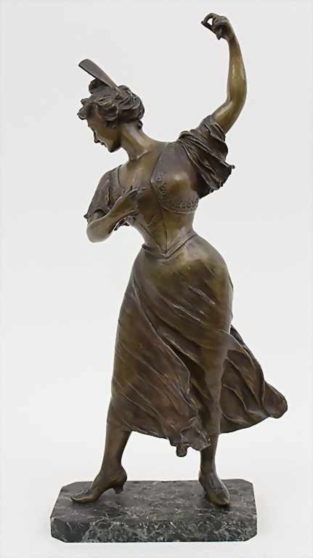 Amélie Colombier (19.-20. Jh.) für Goldscheider, 'Carmencita'Technik: Bronze, patiniert, auf