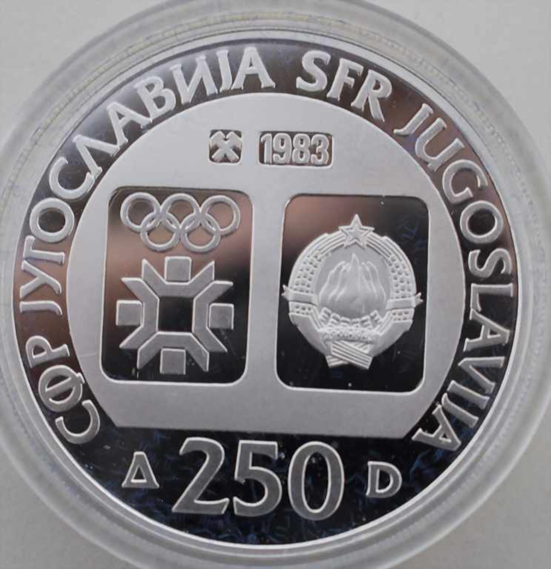 Gedenkmünzen Jugoslawien 'Olympiade Sarajevo 1984' / Silver coins Yugoslavia 'Sarajevo 1984 - Bild 5 aus 7