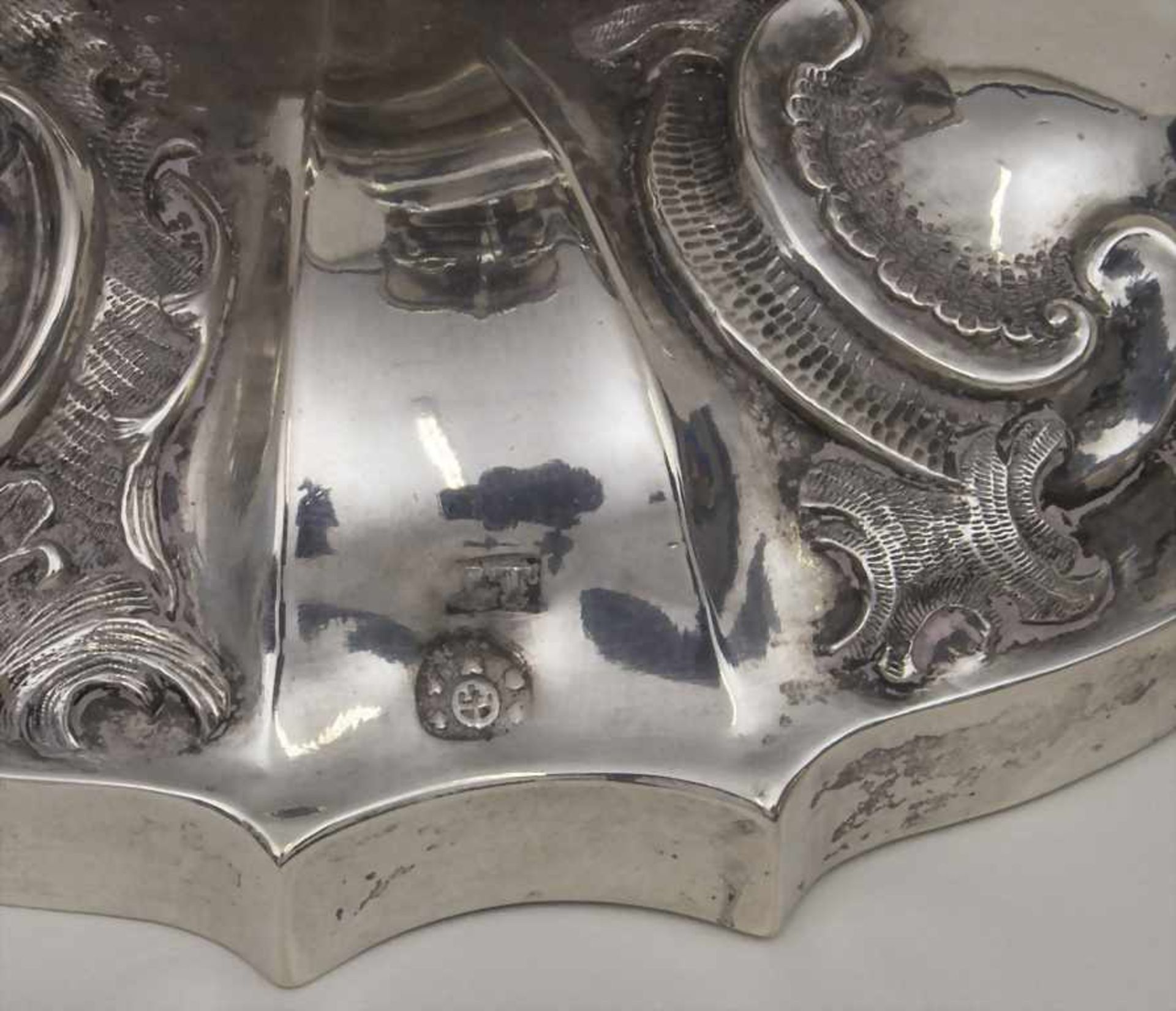 Handleuchter / A portable candlestick, Wien/Vienna, 1846Material: 13 lot Silber, Punzierung: - Bild 3 aus 3