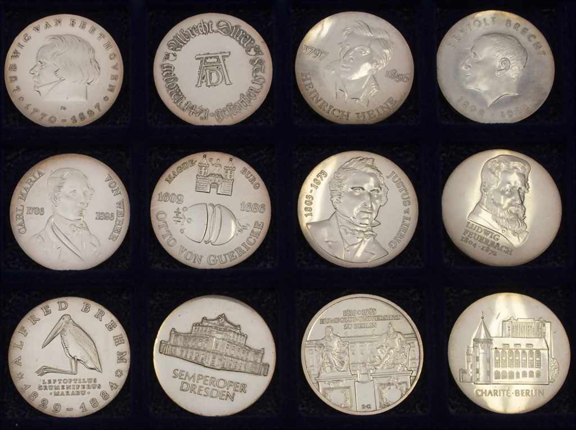 Komplette Sammlung Gedenkmünzen der DDR / Collection commemorative coins of the GDR* 5 Mark: - Bild 21 aus 22
