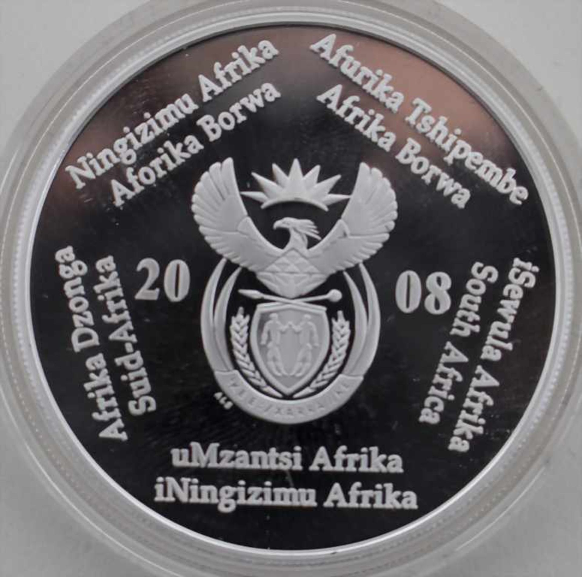 Silber Gedenkmünzen FIFA Fussball Weltmeisterschaft Süd Afrika 2009 / Silver Coins FIFA World Cup - Bild 3 aus 3