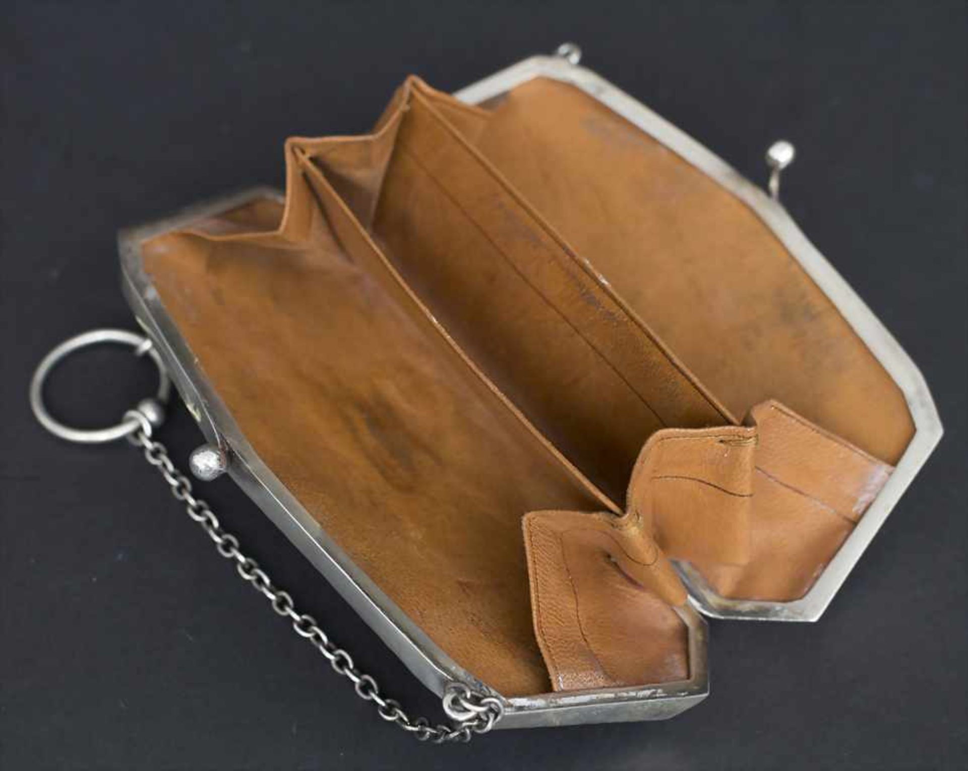 Silber Täschchen / A silver purse, Henry Clifford Davis, Birmingham, 1916Material: 925er Silber, - Bild 3 aus 5