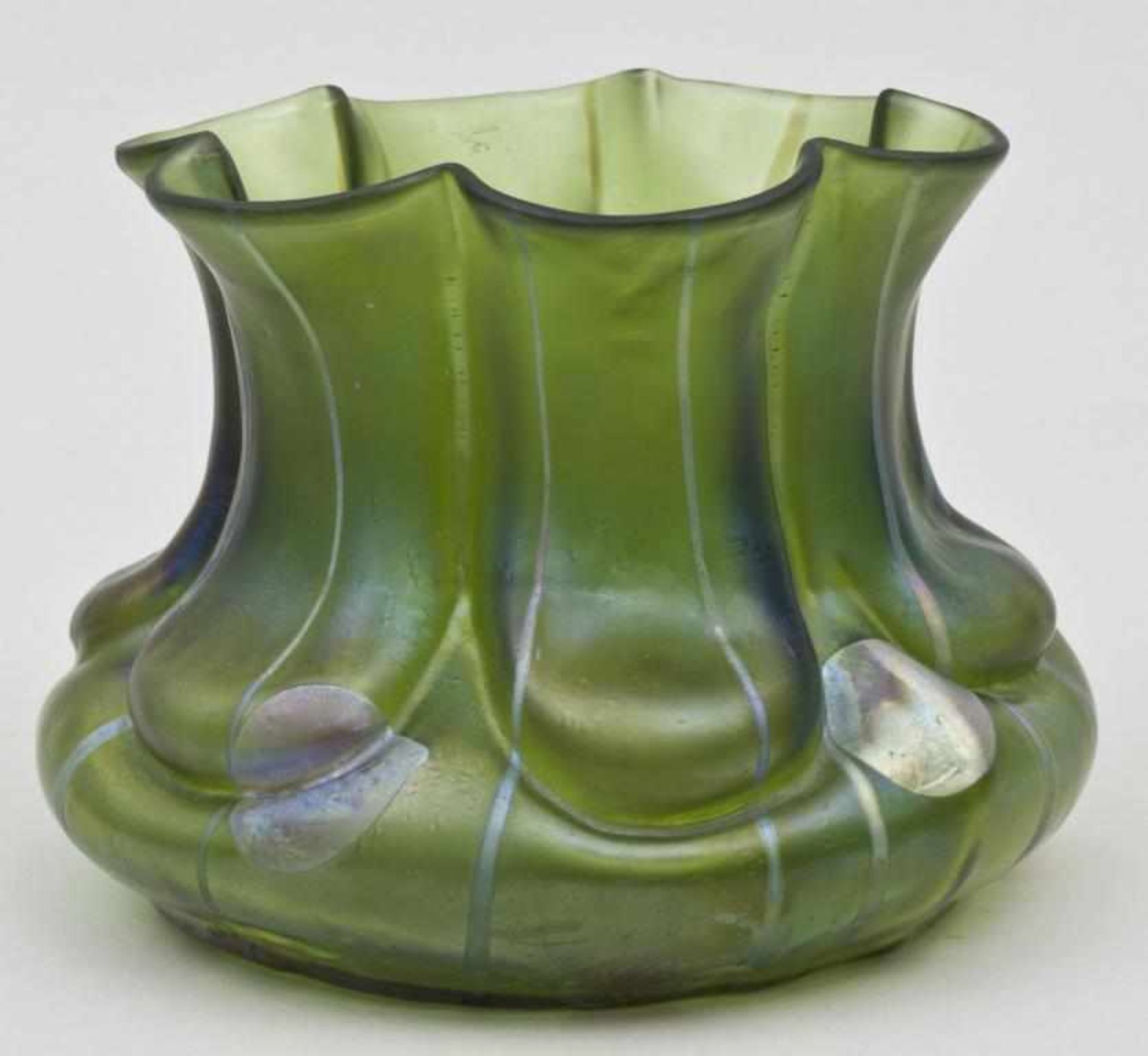 Jugendstil Vase 'Streifen und Flecken' / Art Nouveau Vase With Stripes and Spots, Wilhelm Kralik