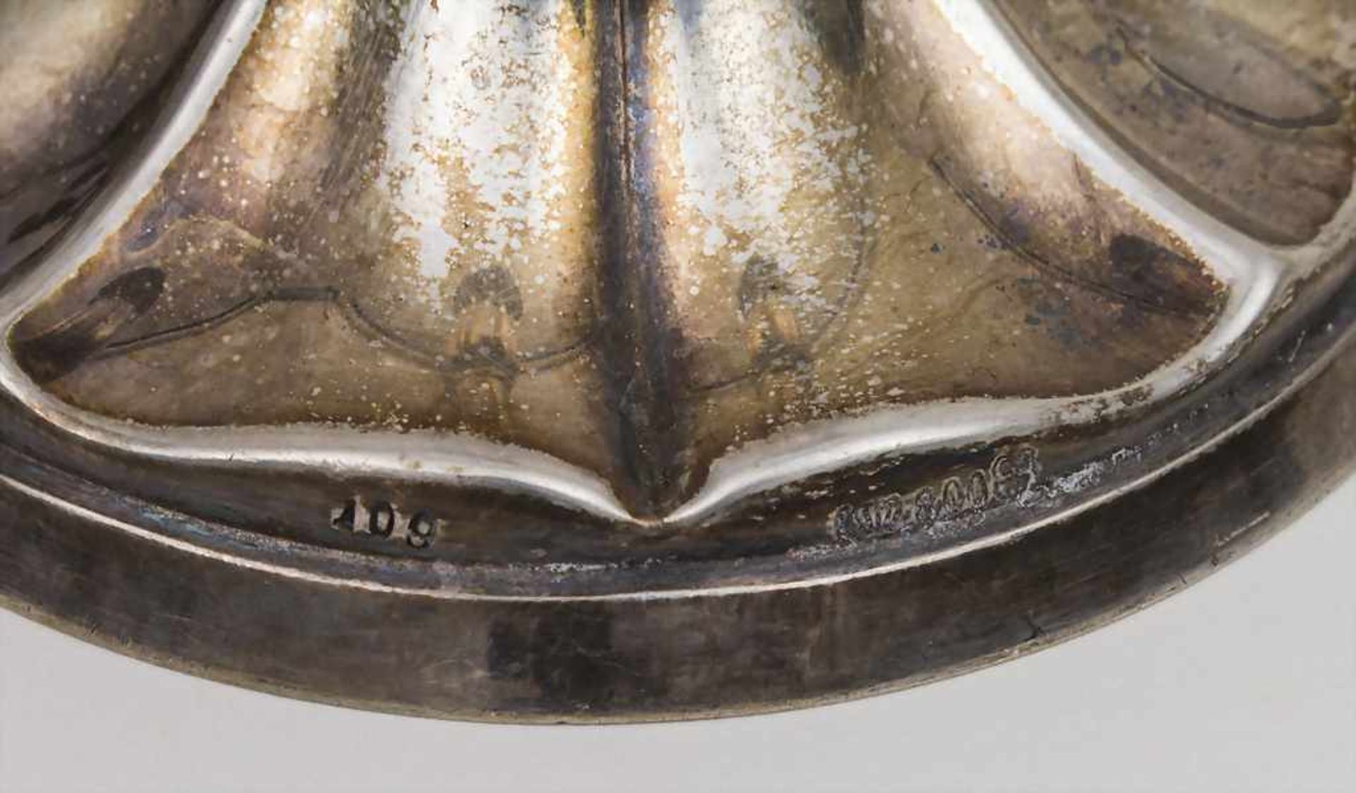 Vase / A silver vase, Gottlieb Kurz, Schwäbisch Gmünd, um 1900Material: Silber,Punzierung: 800 mit - Bild 2 aus 2