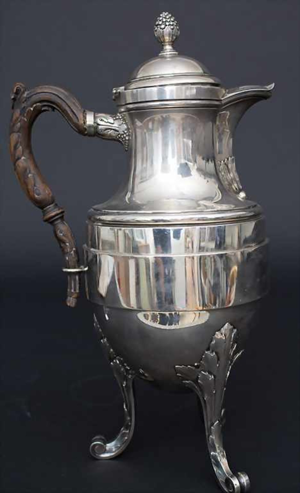 Große Kaffeekanne / A large silver coffee pot, Johannes Baptistus Verberckt, Antwerpen / Anvers, - Bild 3 aus 6
